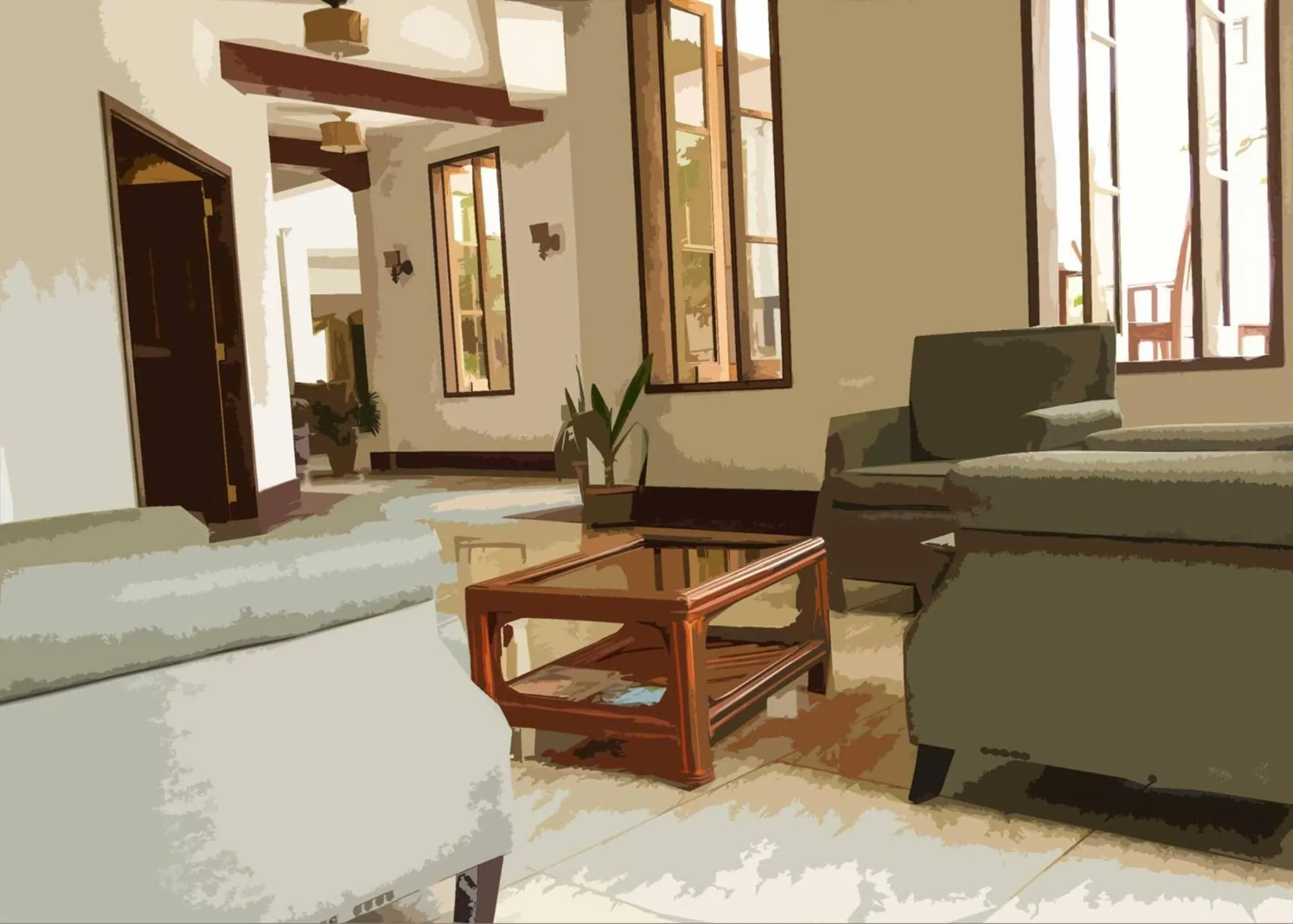 Balcony/Terrace in Herdmanston Lodge Hotel