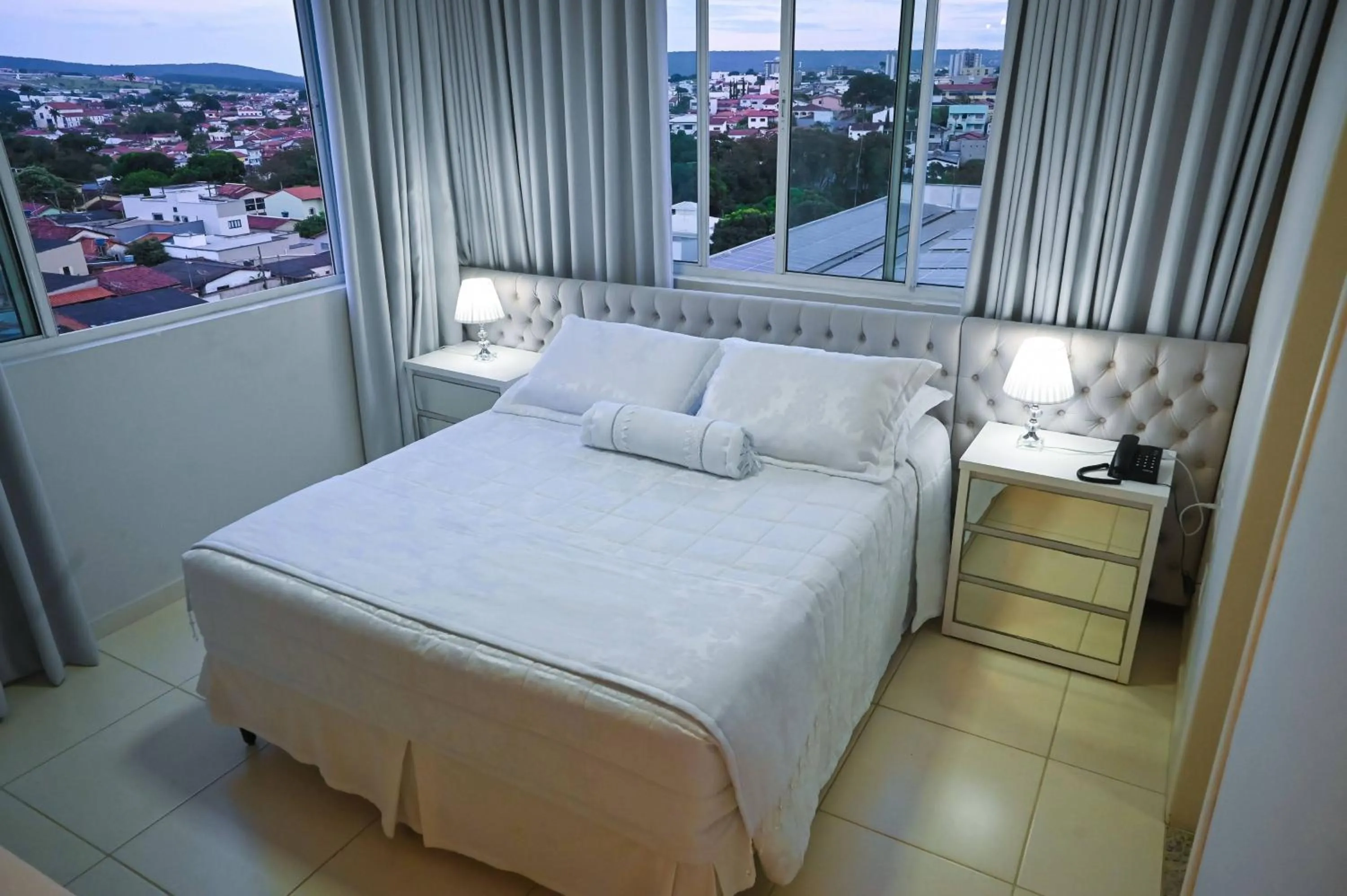 Bed in Paracatu Plaza Hotel