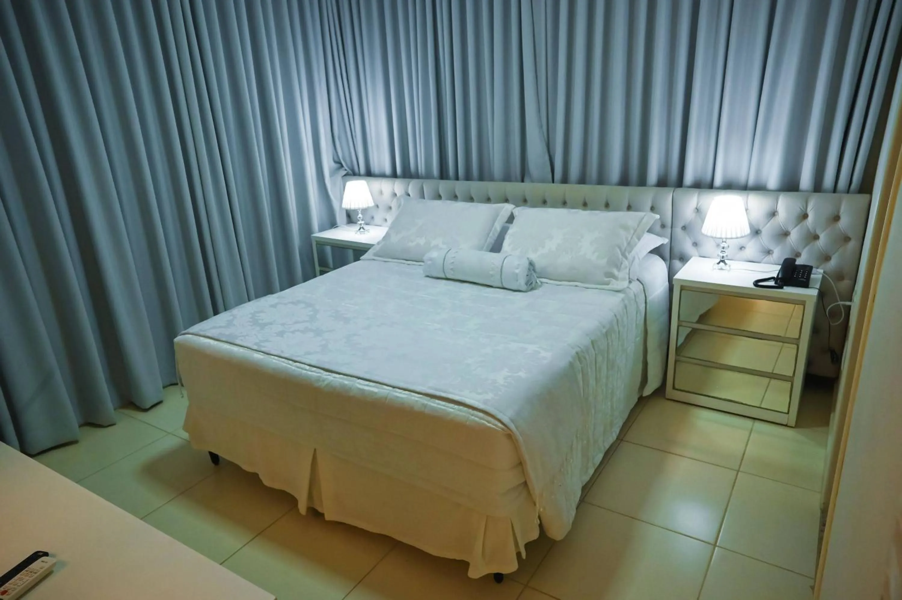 Bed in Paracatu Plaza Hotel