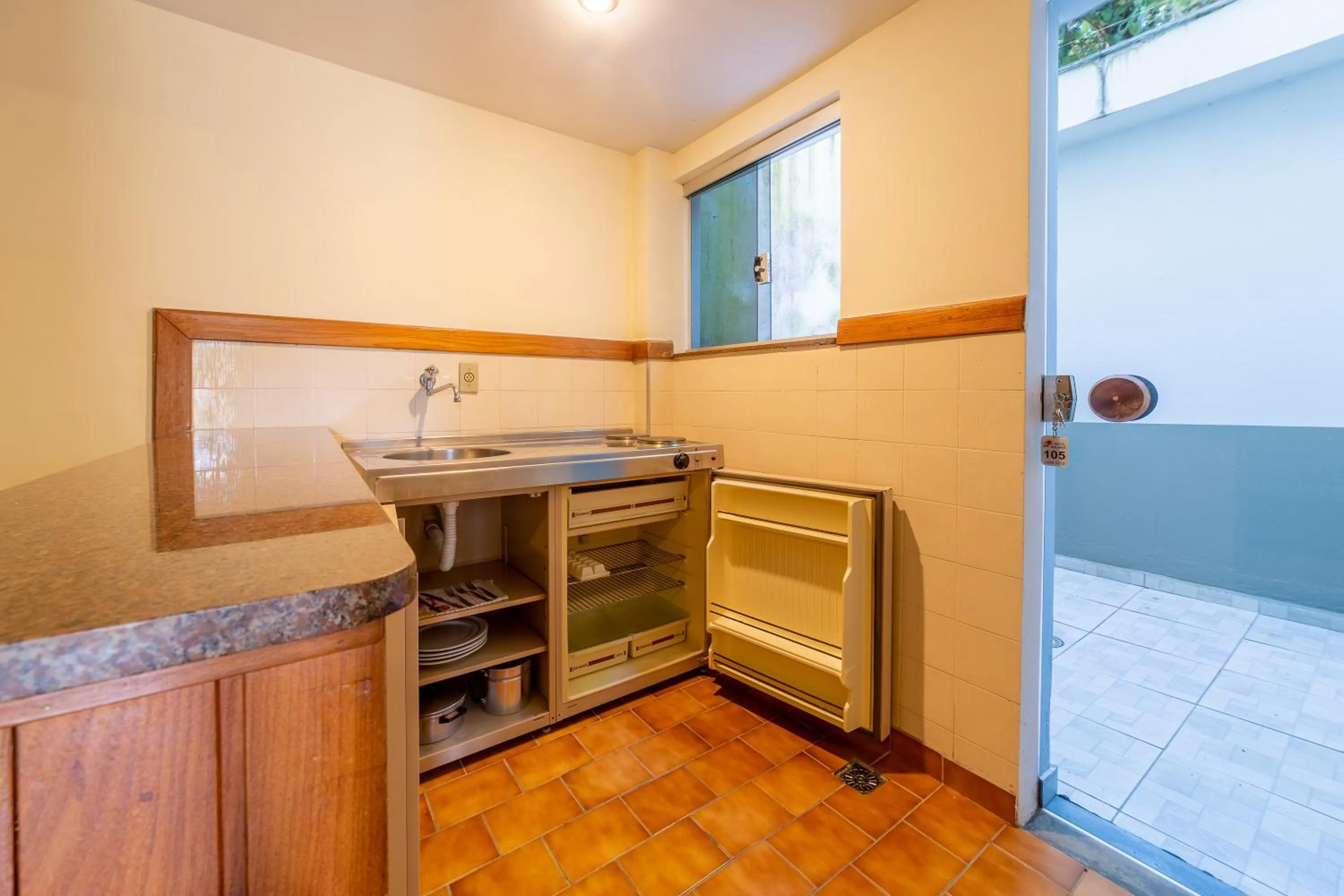 Kitchen or kitchenette in Hotel Solaris