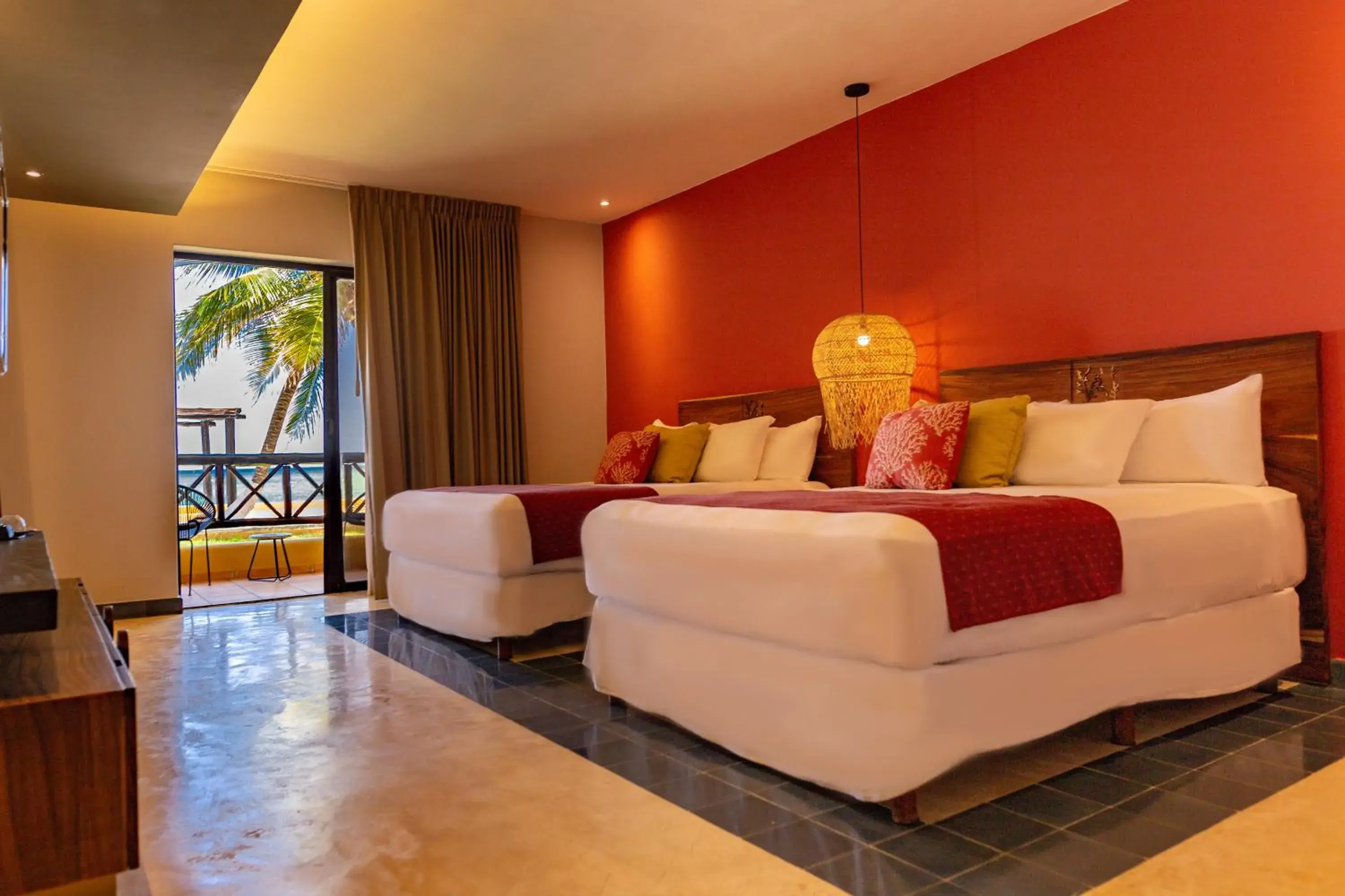 Decorative detail, Bed in Reef Yucatán All Inclusive & Convention Center Decorative detail, Bed in Reef Yucatán All Inclusive & Convention Center