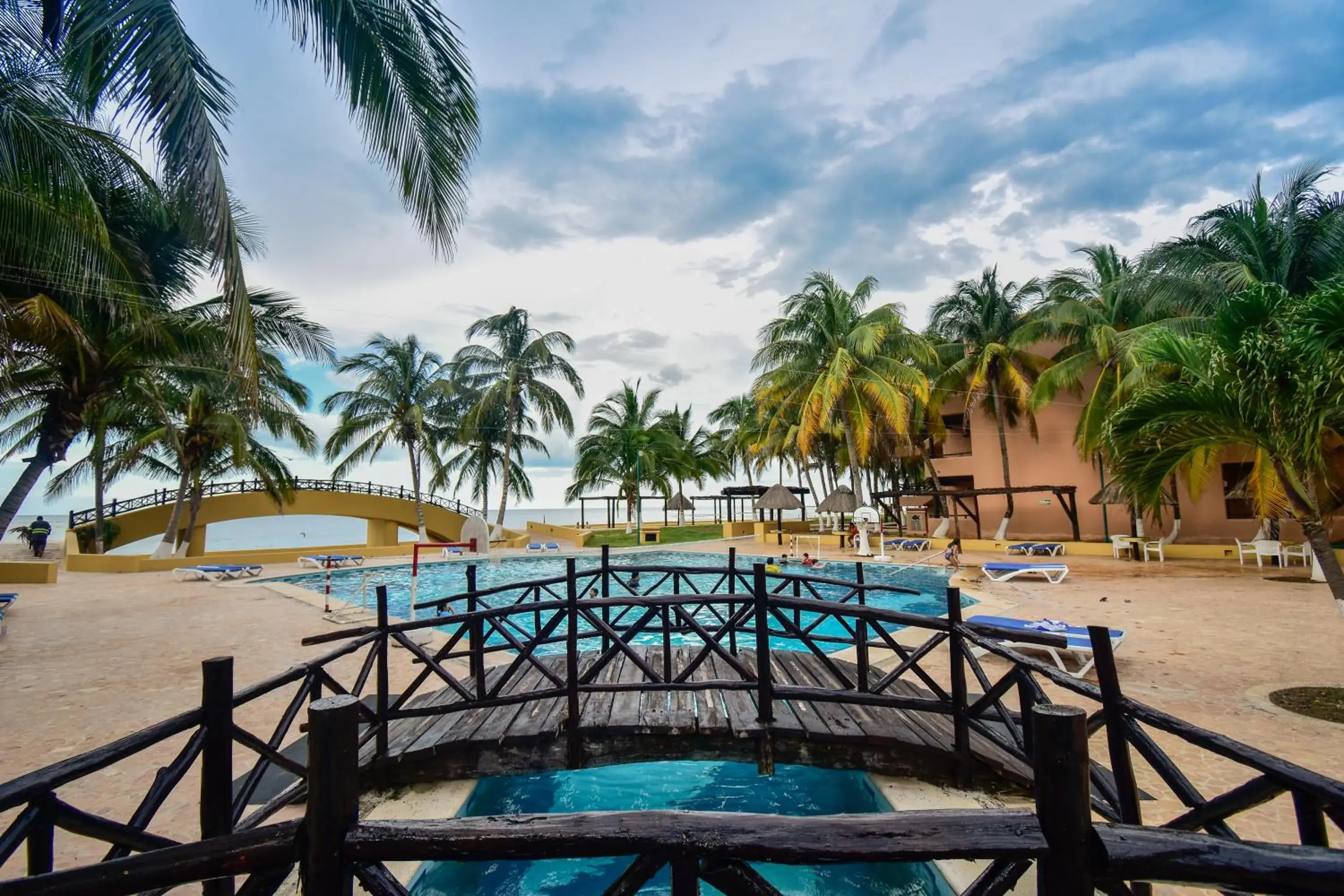 Pool view in Reef Yucatán All Inclusive & Convention Center Pool view in Reef Yucatán All Inclusive & Convention Center
