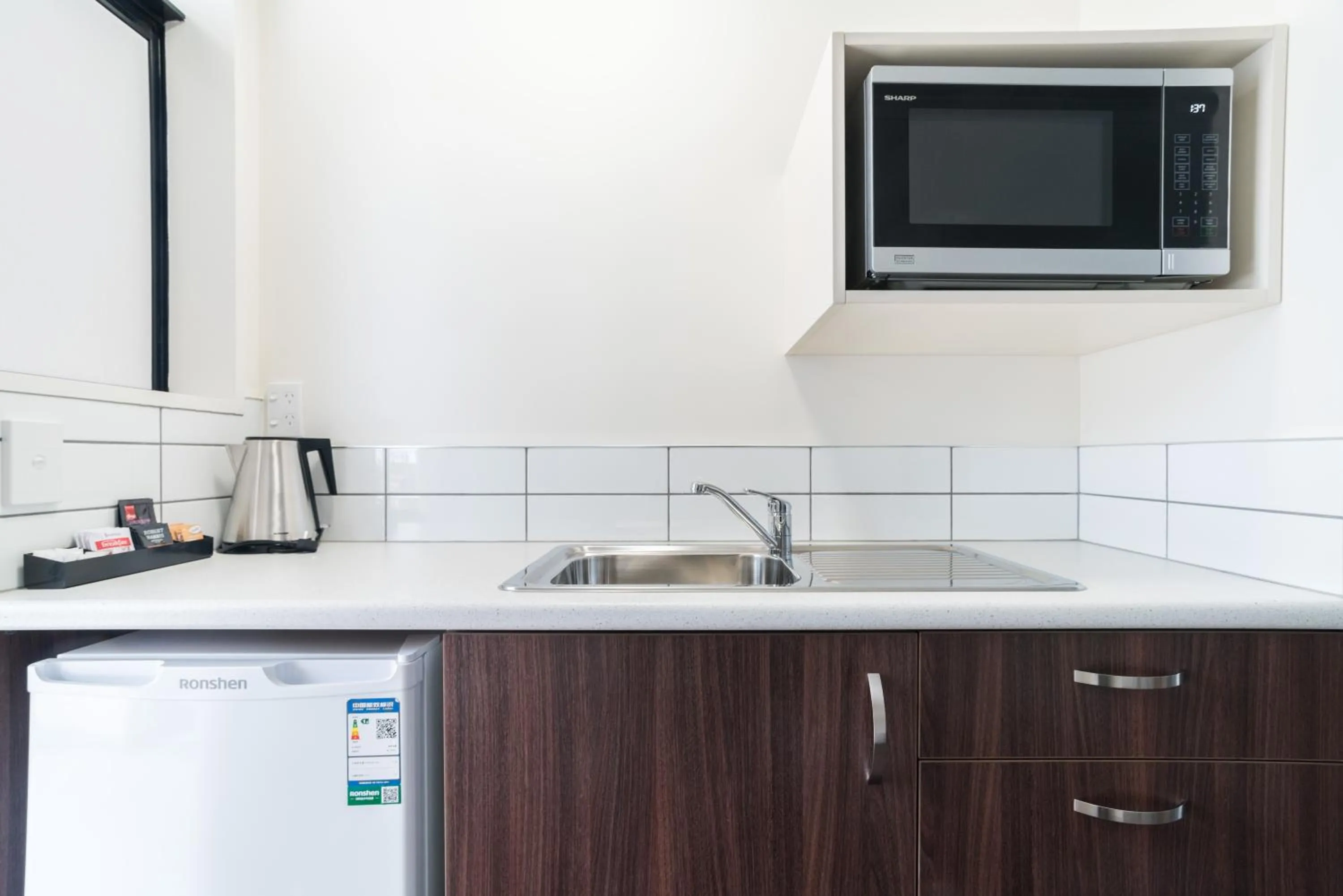 Kitchen or kitchenette in Heritage Court Lodge Oamaru