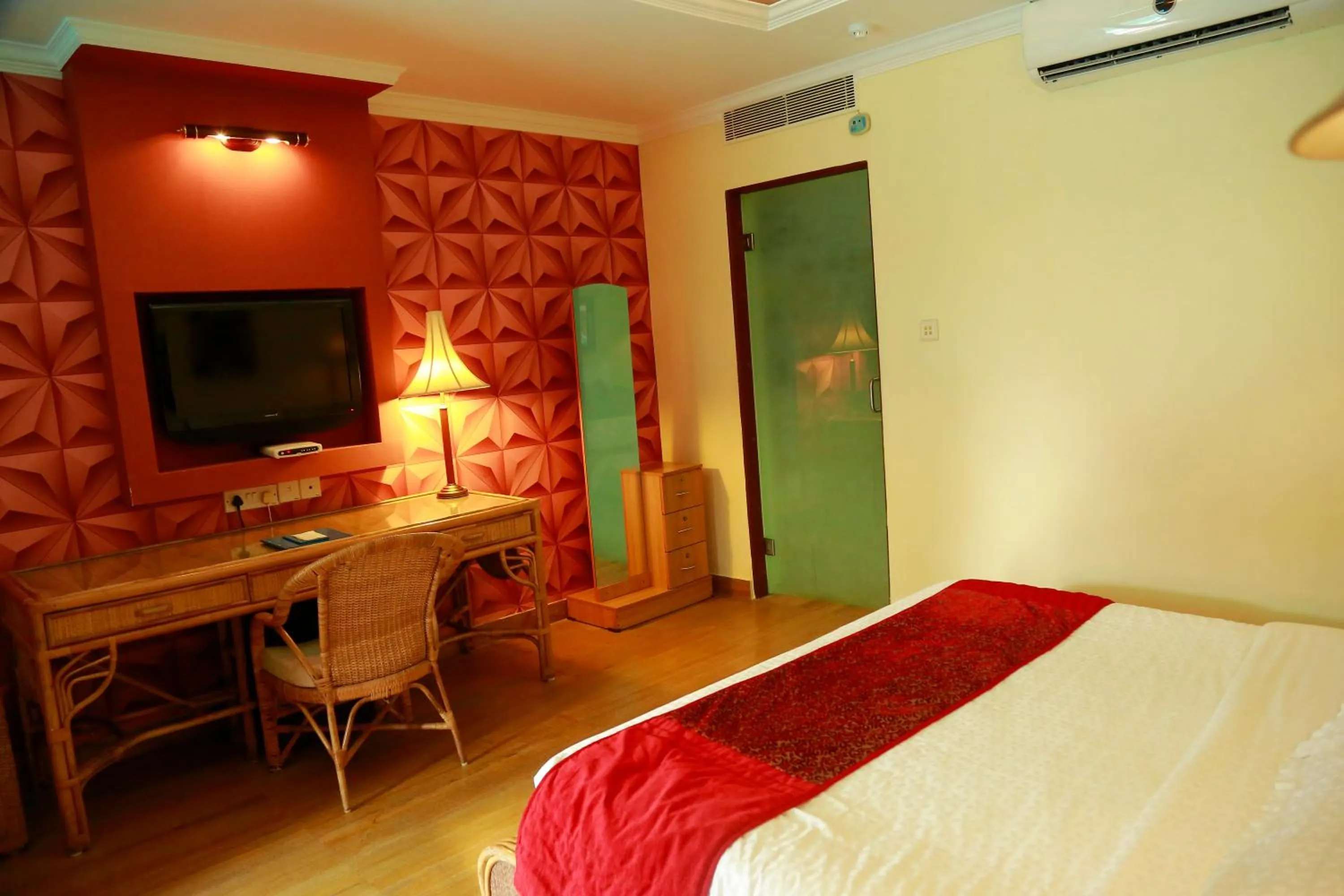 Bed in SAJ Earth Resort & Convention Center , Kochi