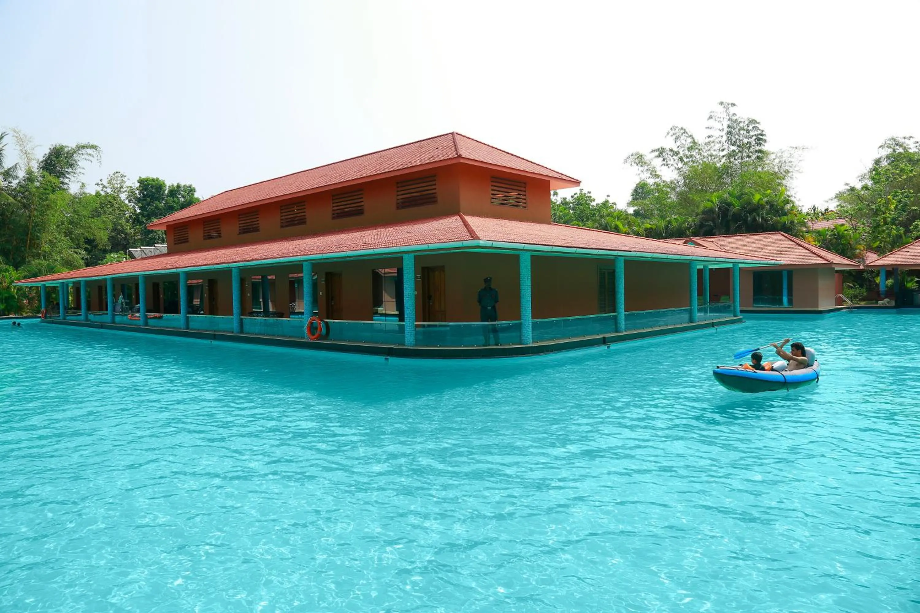 Pool view in SAJ Earth Resort & Convention Center , Kochi