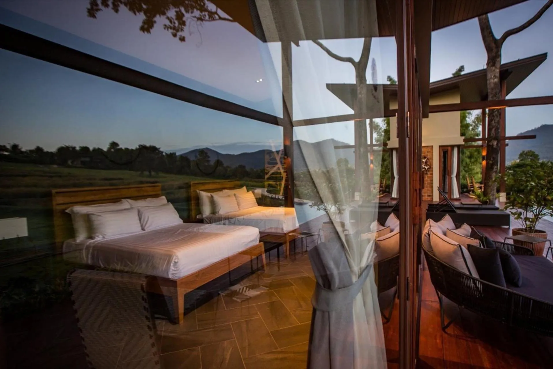 Bed in Puripai Villa