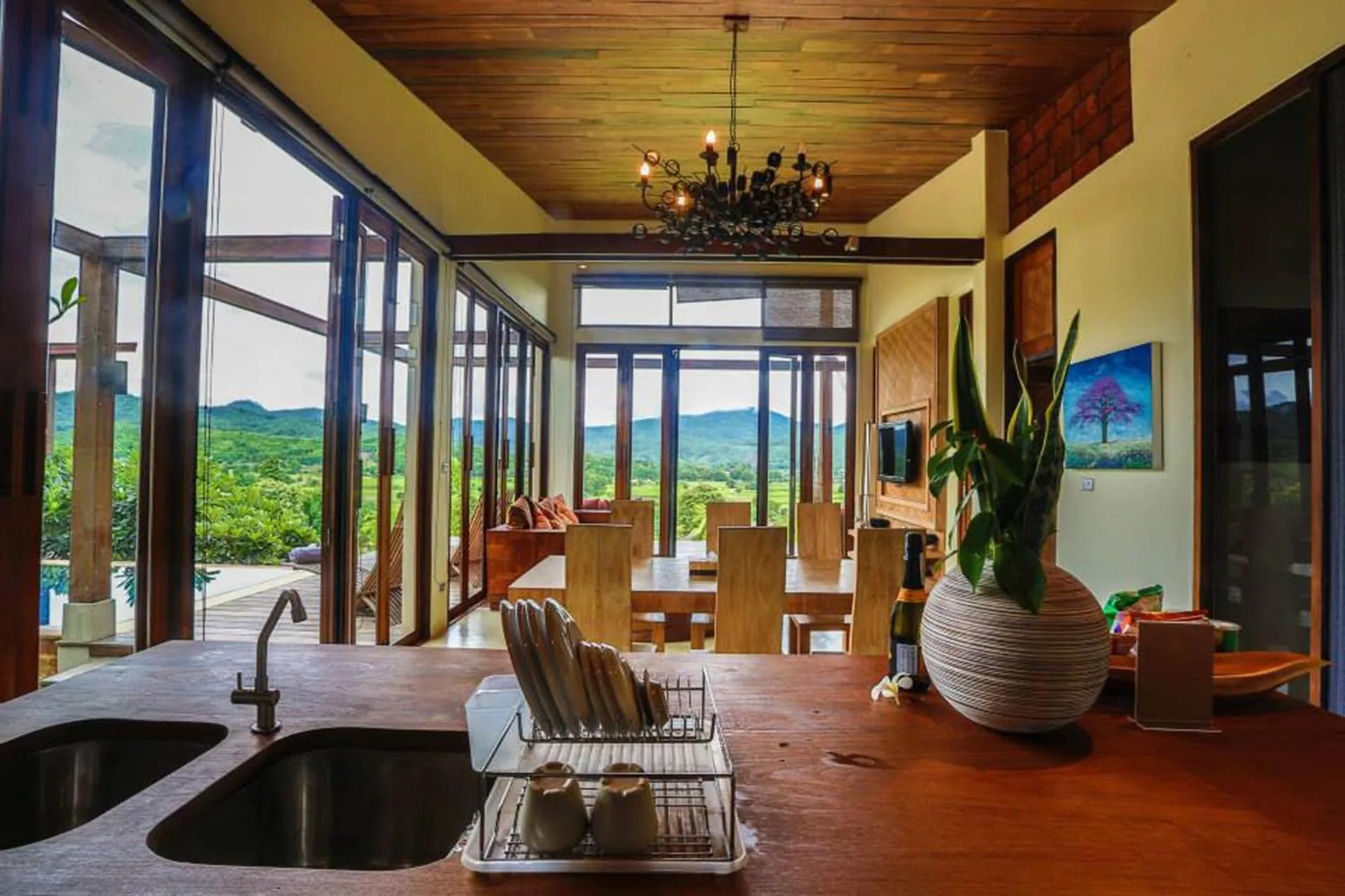 kitchen in Puripai Villa