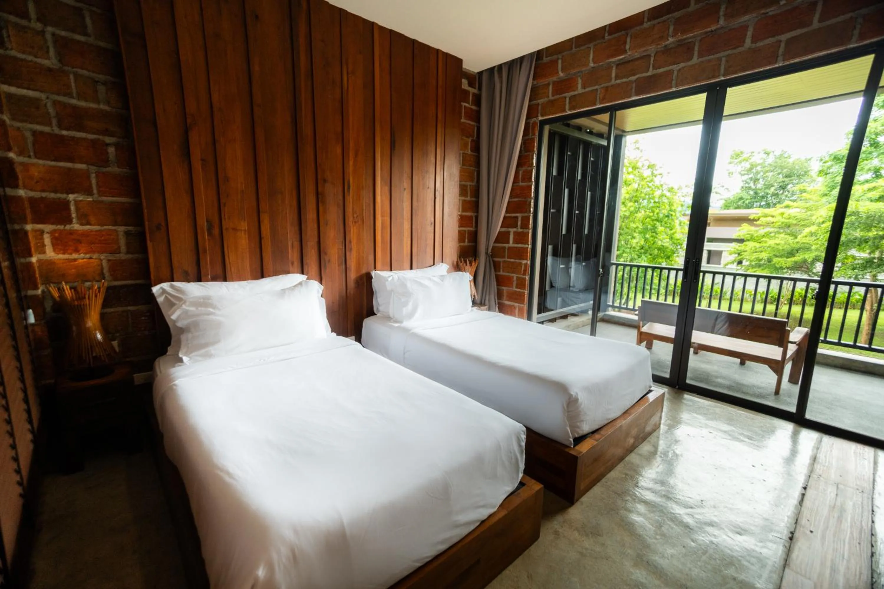 Bed in Puripai Villa