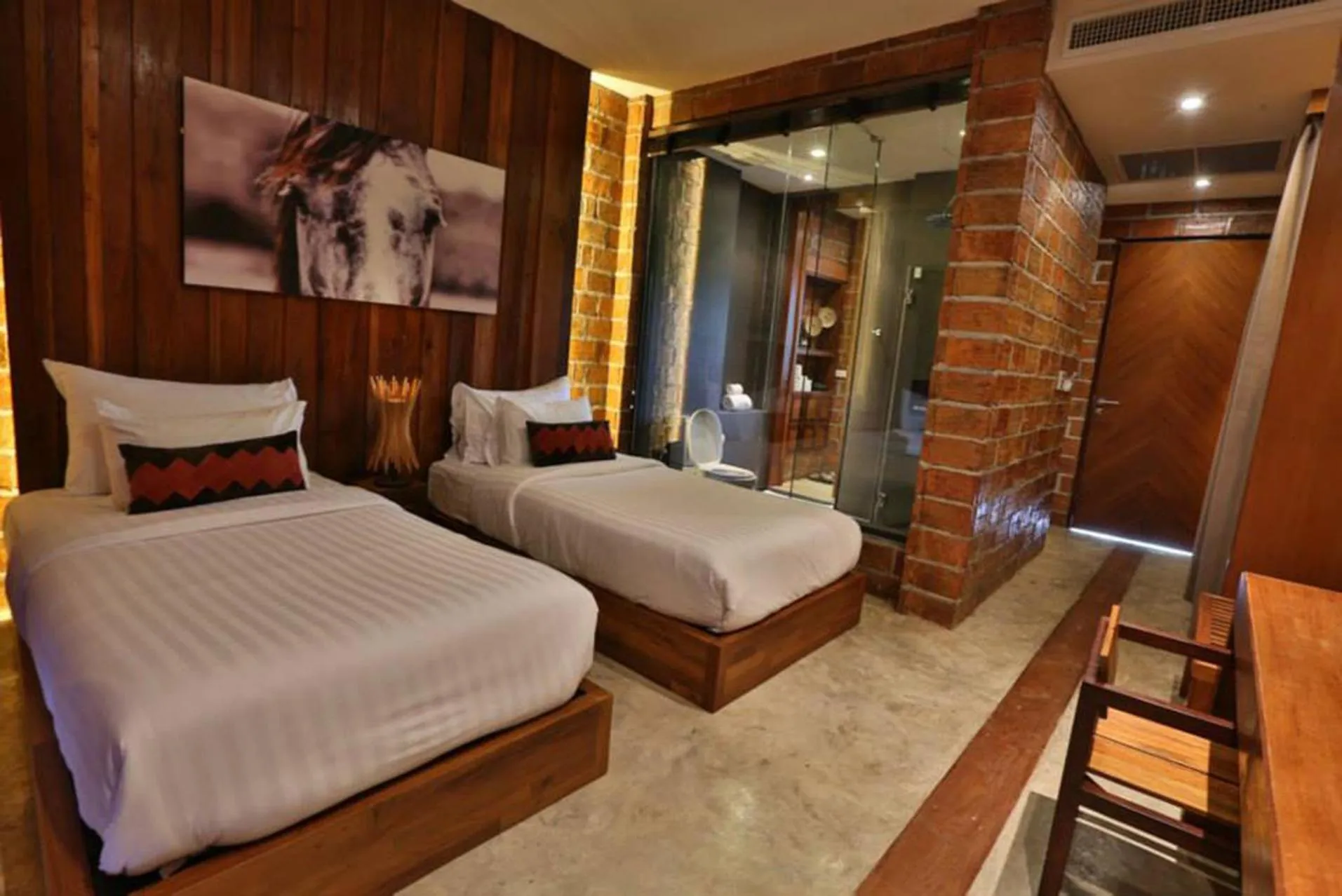 Bed in Puripai Villa