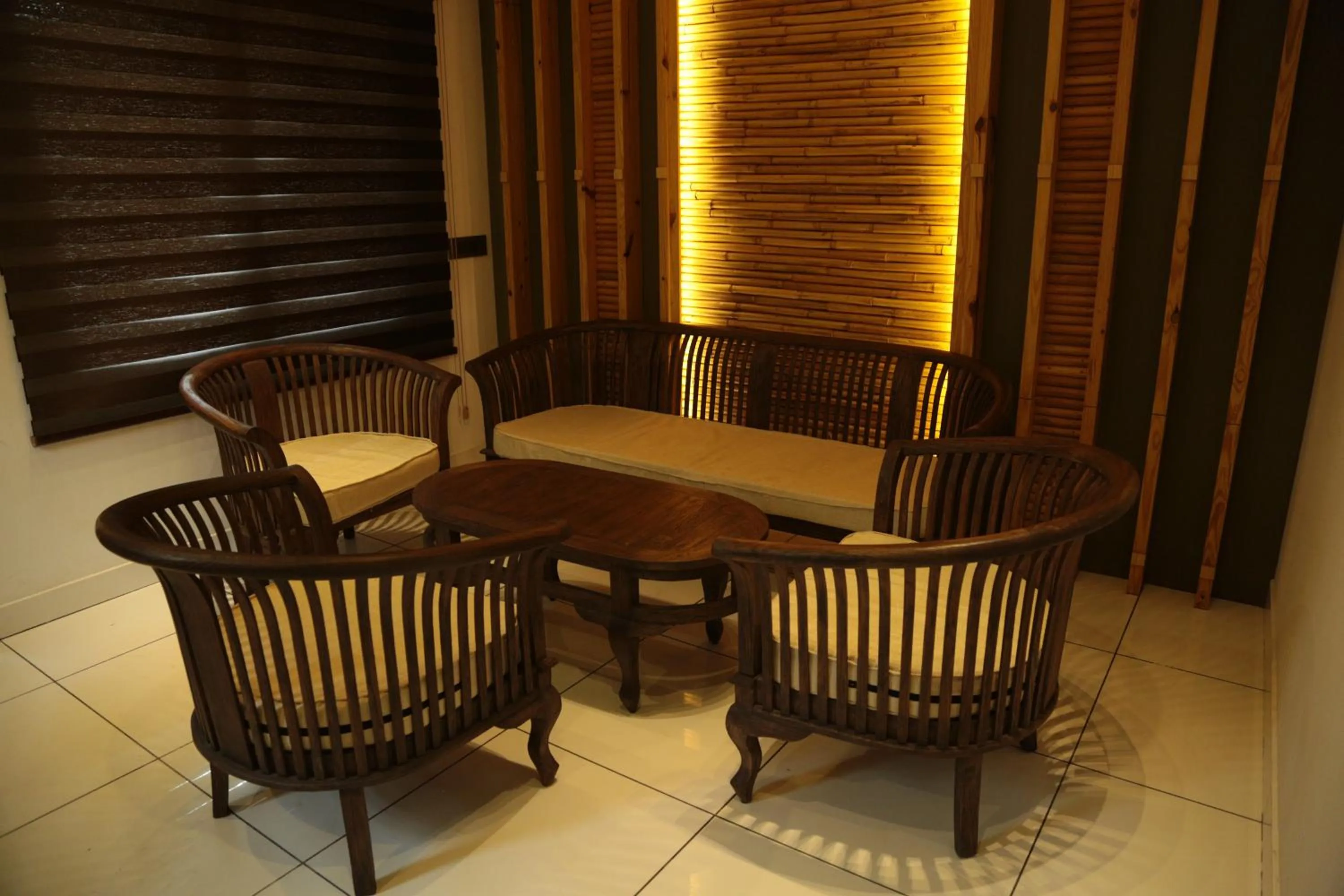 Seating area in Vythiri Village