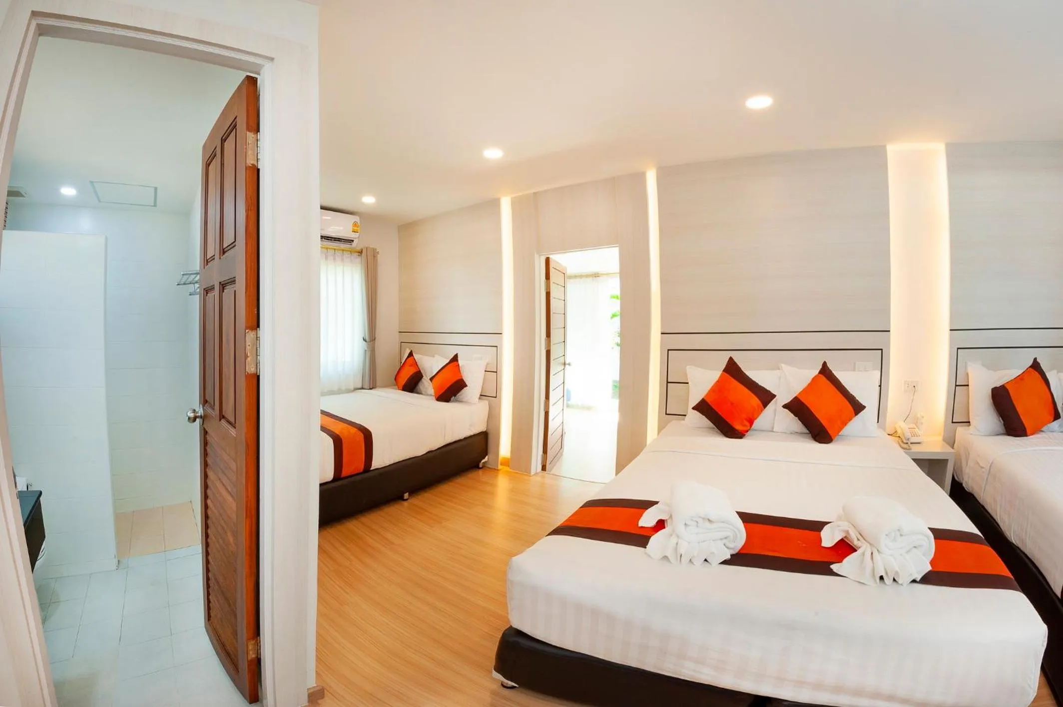 Bed in Chaolao Cabana Resort