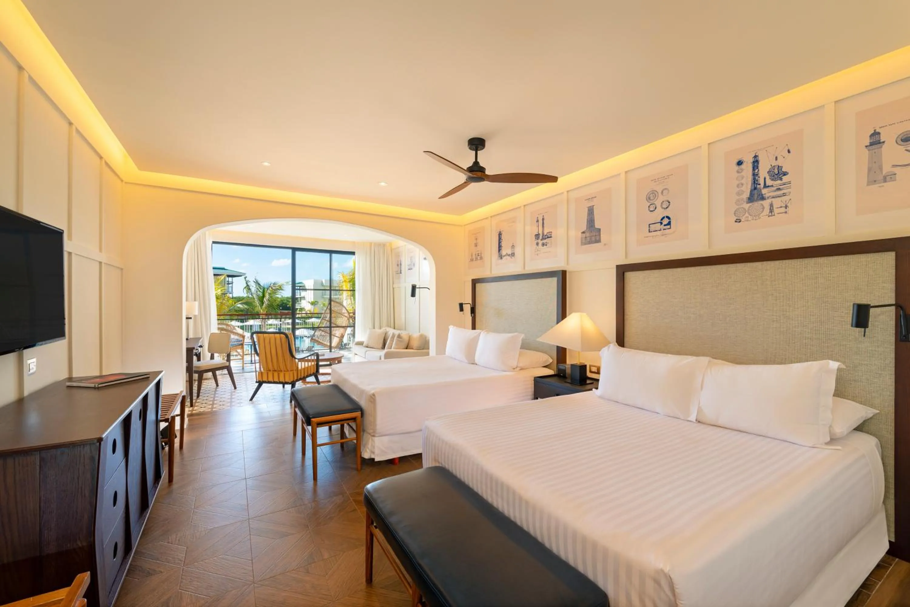 TV and multimedia, Bed in Ocean el Faro Resort - All Inclusive