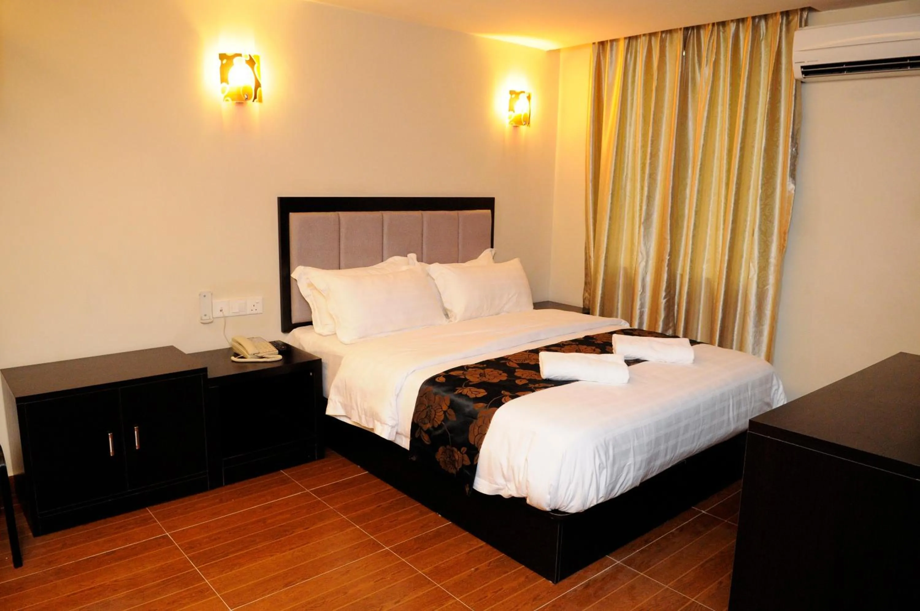 Bed in KK Waterfront Hotel