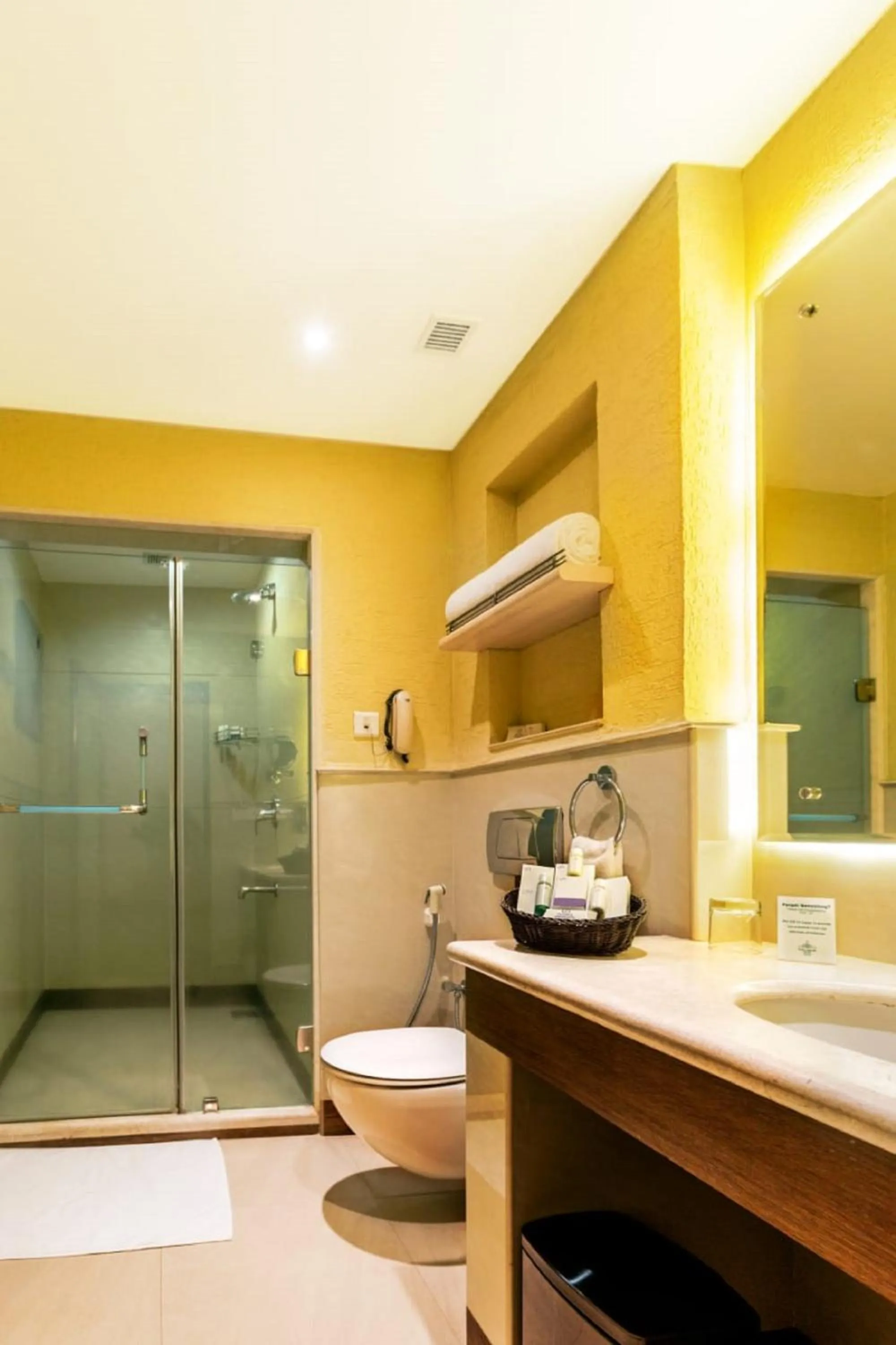 Shower in Flora Airport Hotel and Convention Centre Kochi