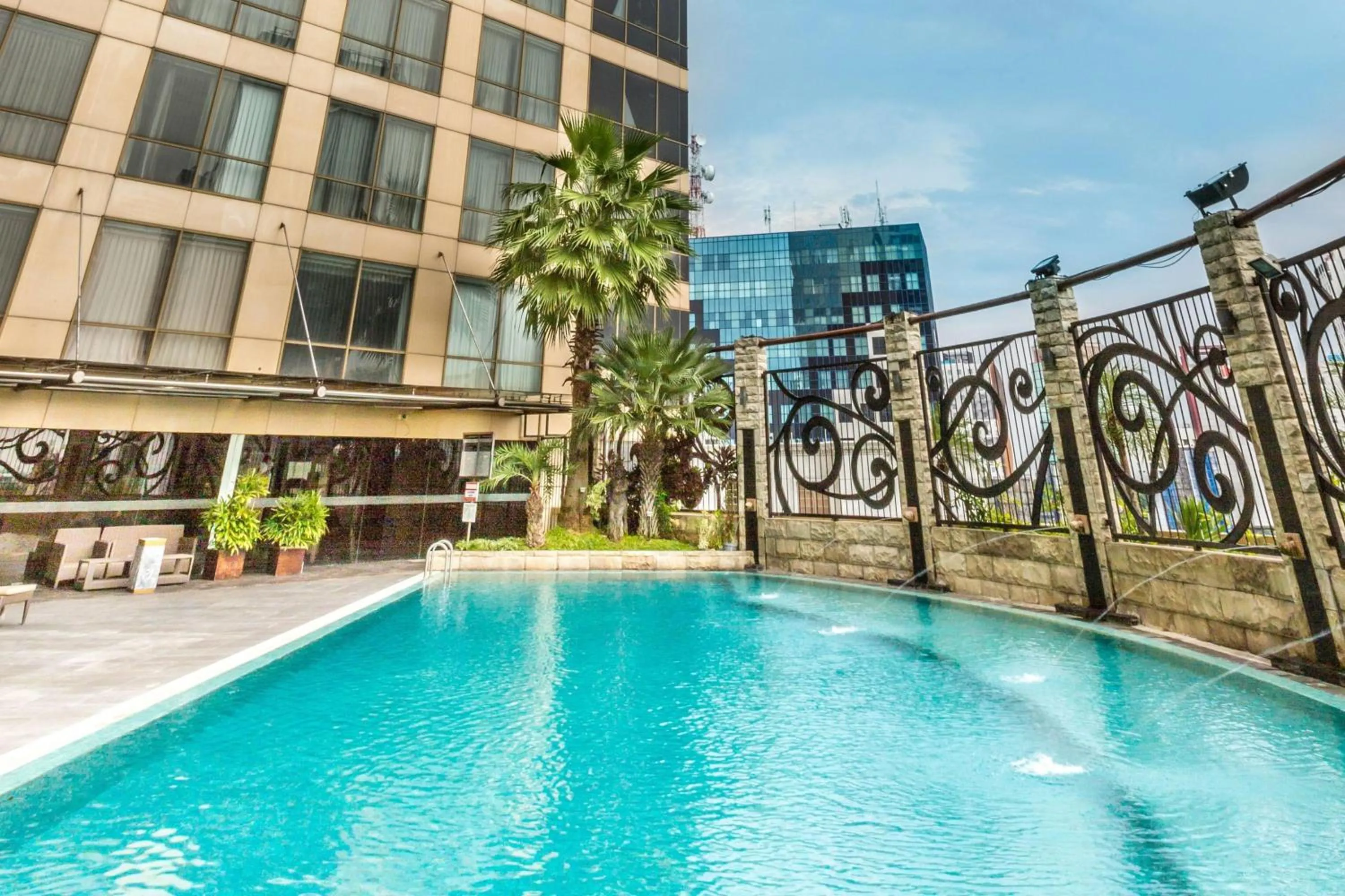 Pool view in Wyndham Surabaya