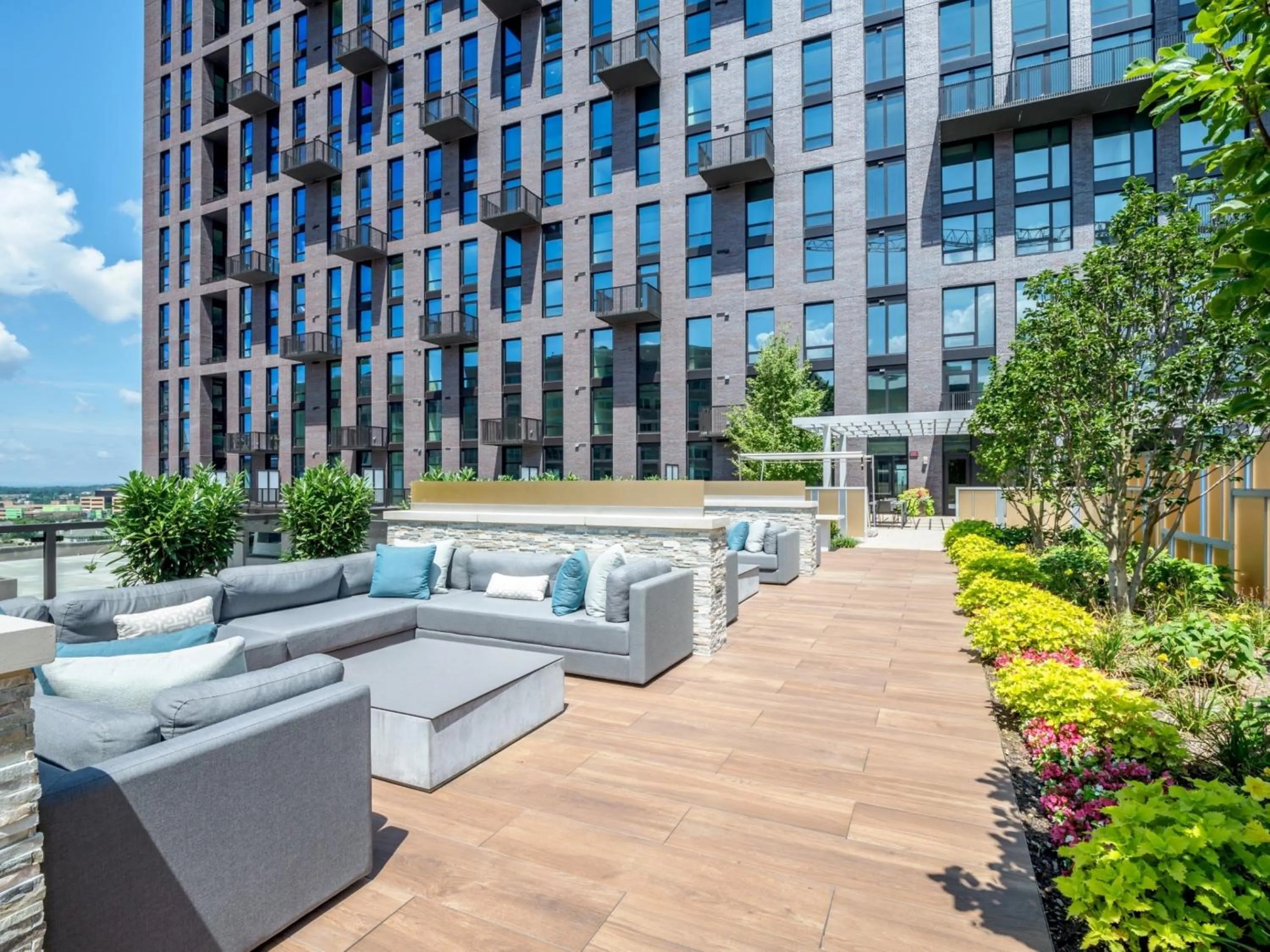 Property building in Global Luxury Suites at Reston Town Center