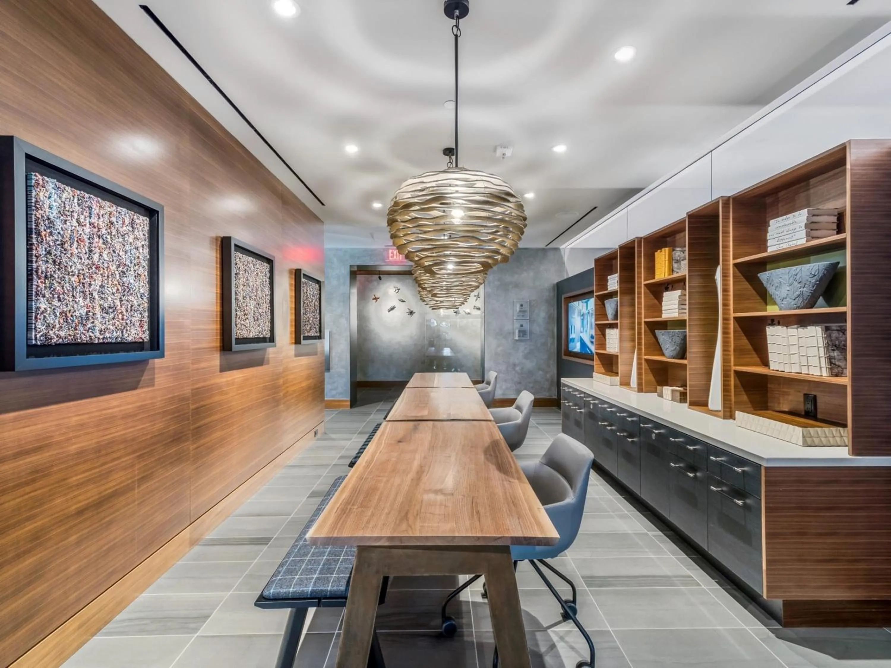 Property building in Global Luxury Suites at Reston Town Center