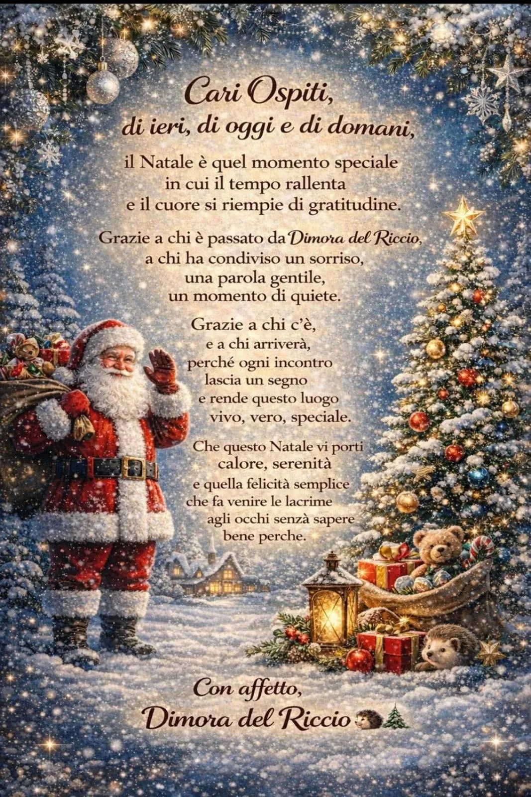 Text overlay in Dimora del Riccio