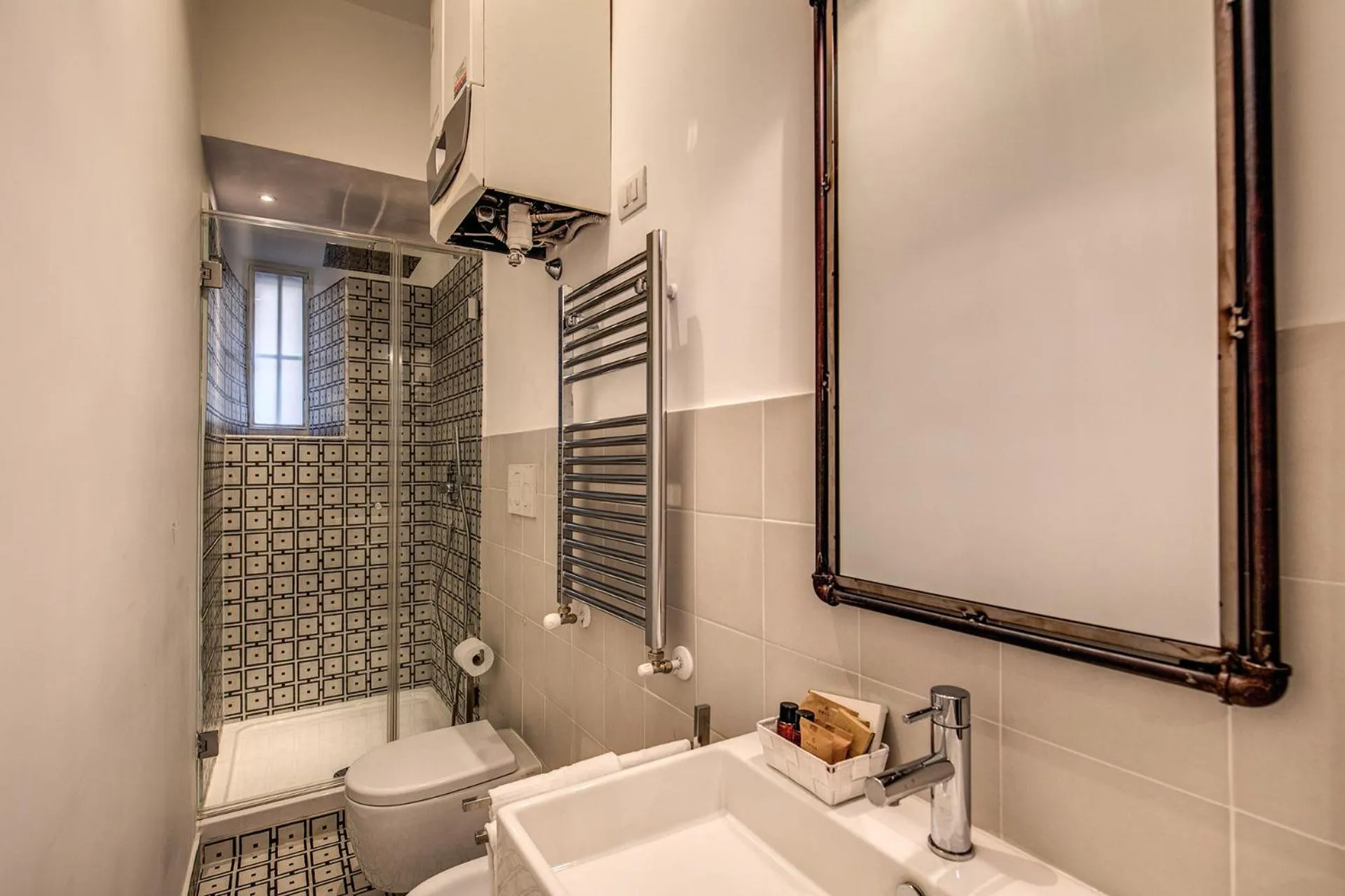 Shower in Feronia Guest house