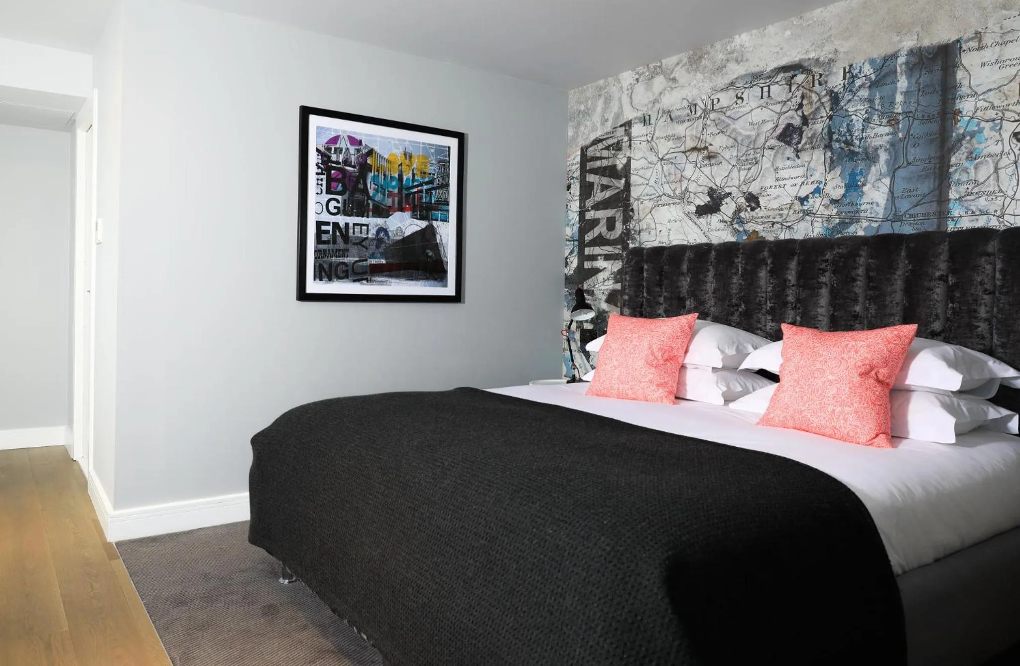 Bedroom, Bed in Malmaison Brighton