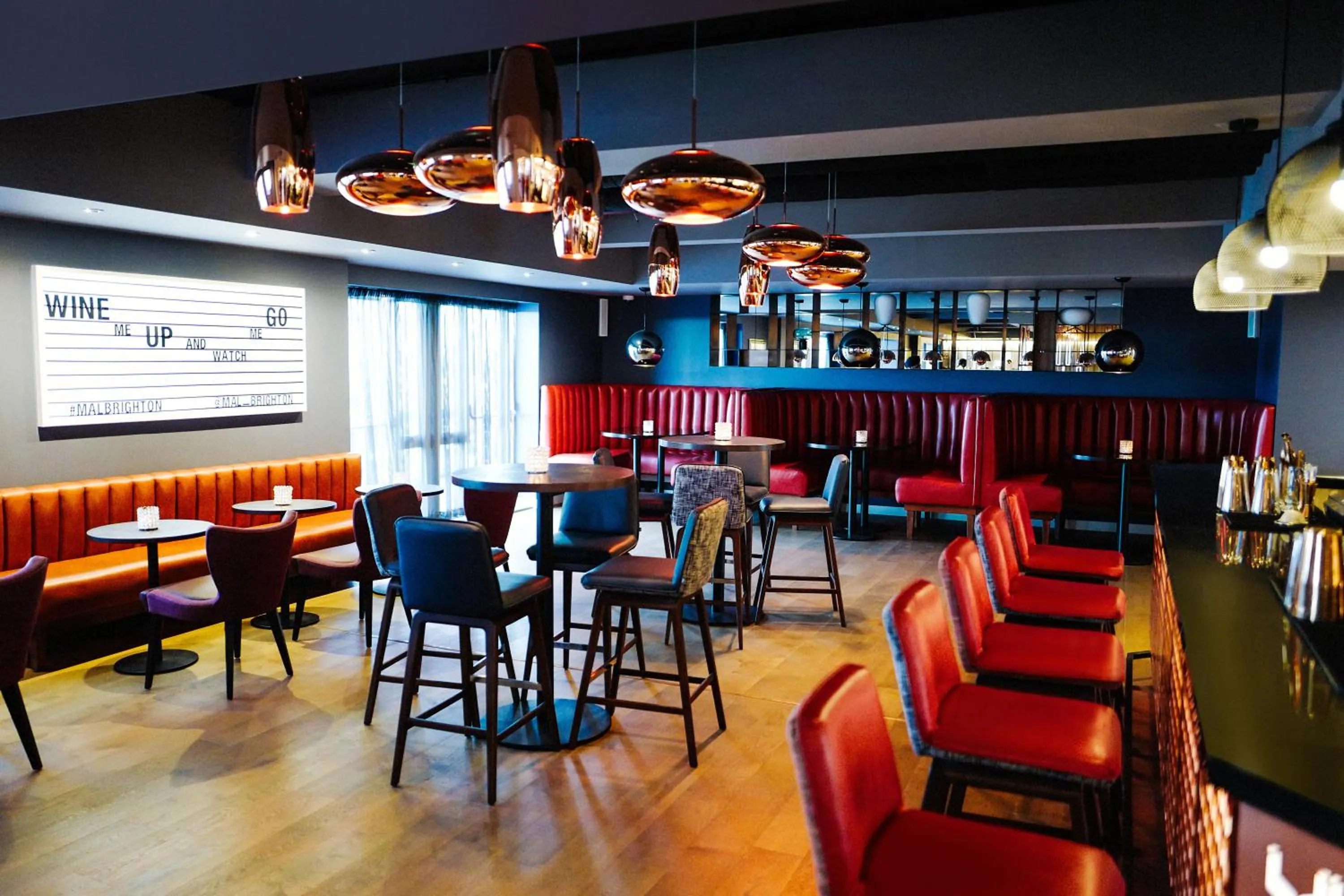 Lounge or bar in Malmaison Brighton