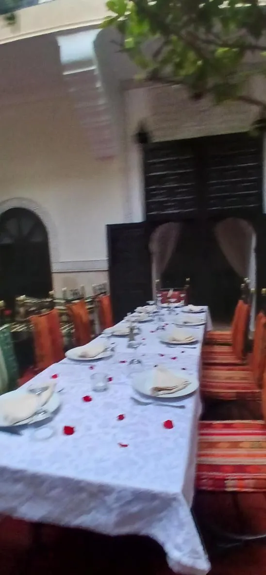 Dining area in Riad Sidi Ayoub