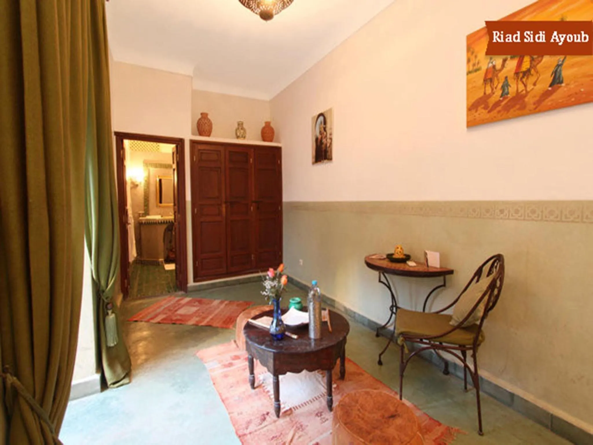 Seating area in Riad Sidi Ayoub