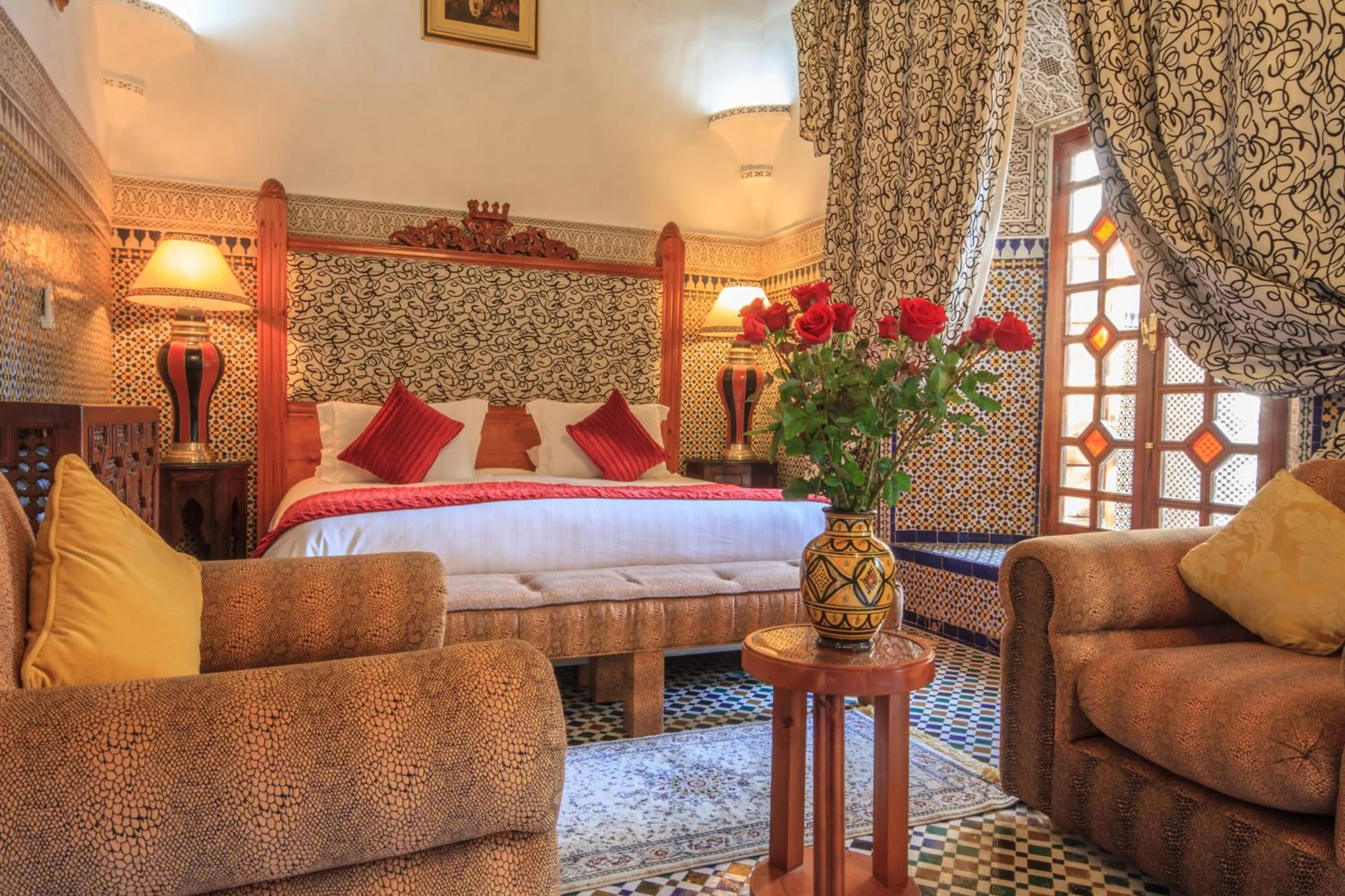 Bed in Palais Dar Donab