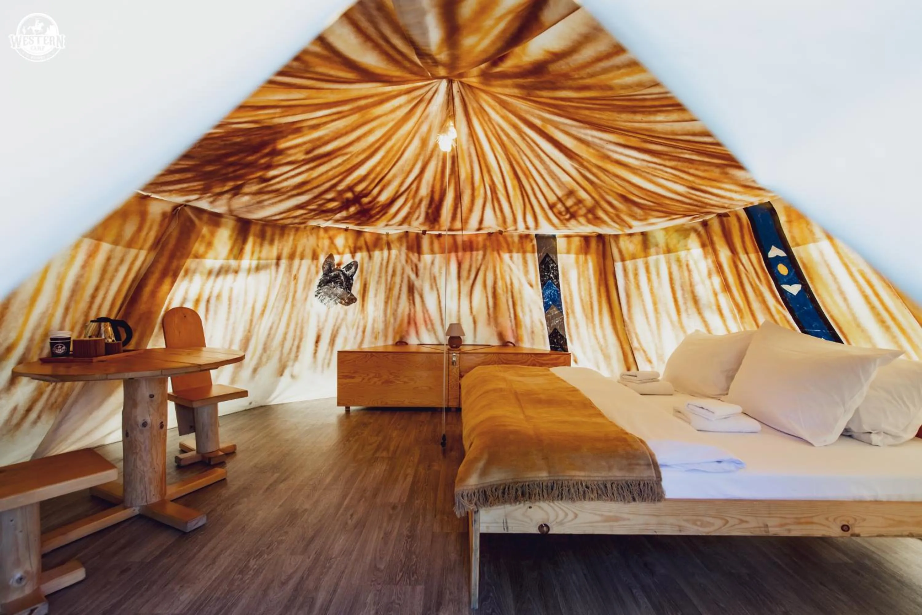 Bed in Western Camp Resort