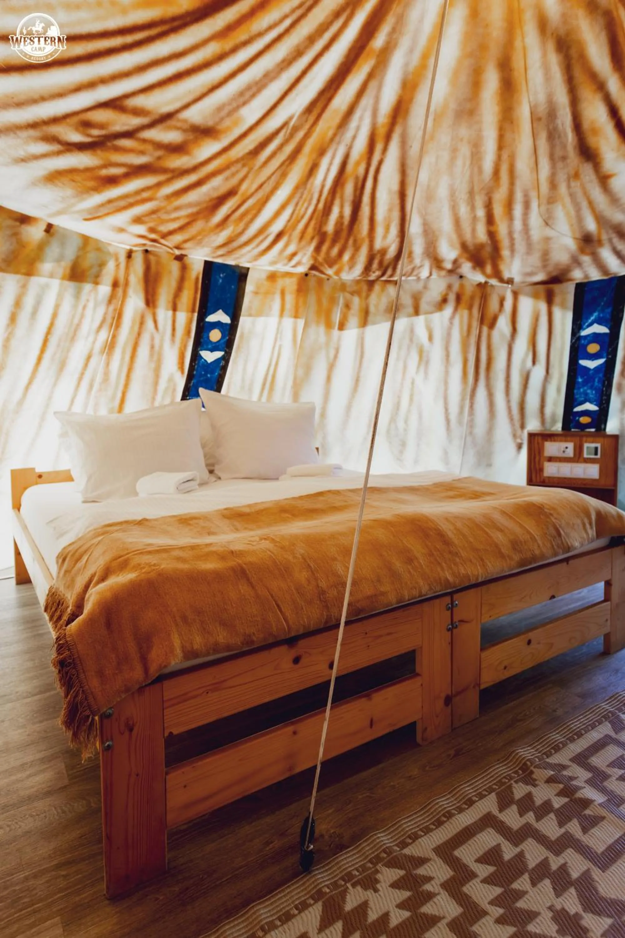 Bed in Western Camp Resort