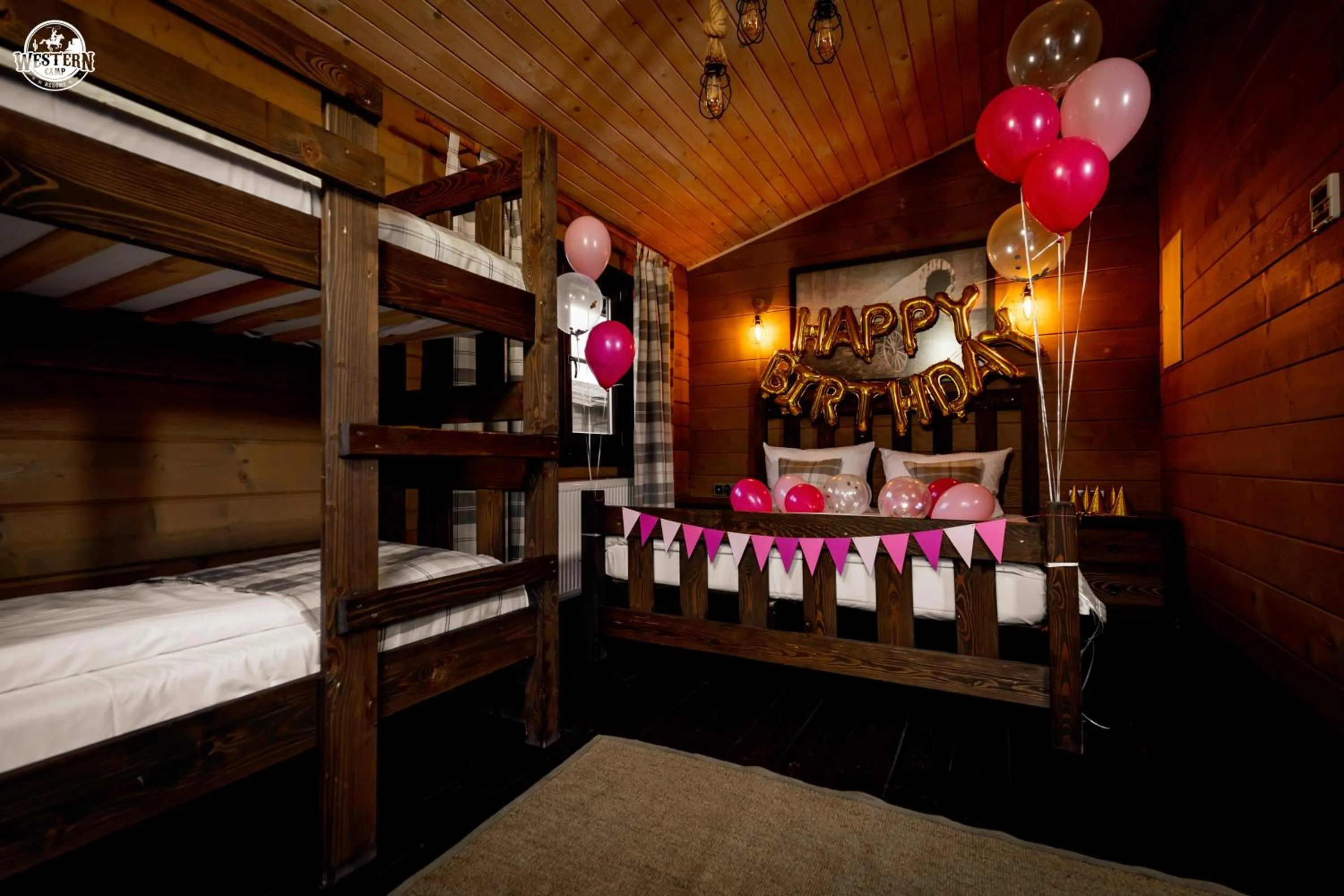 Bed in Western Camp Resort