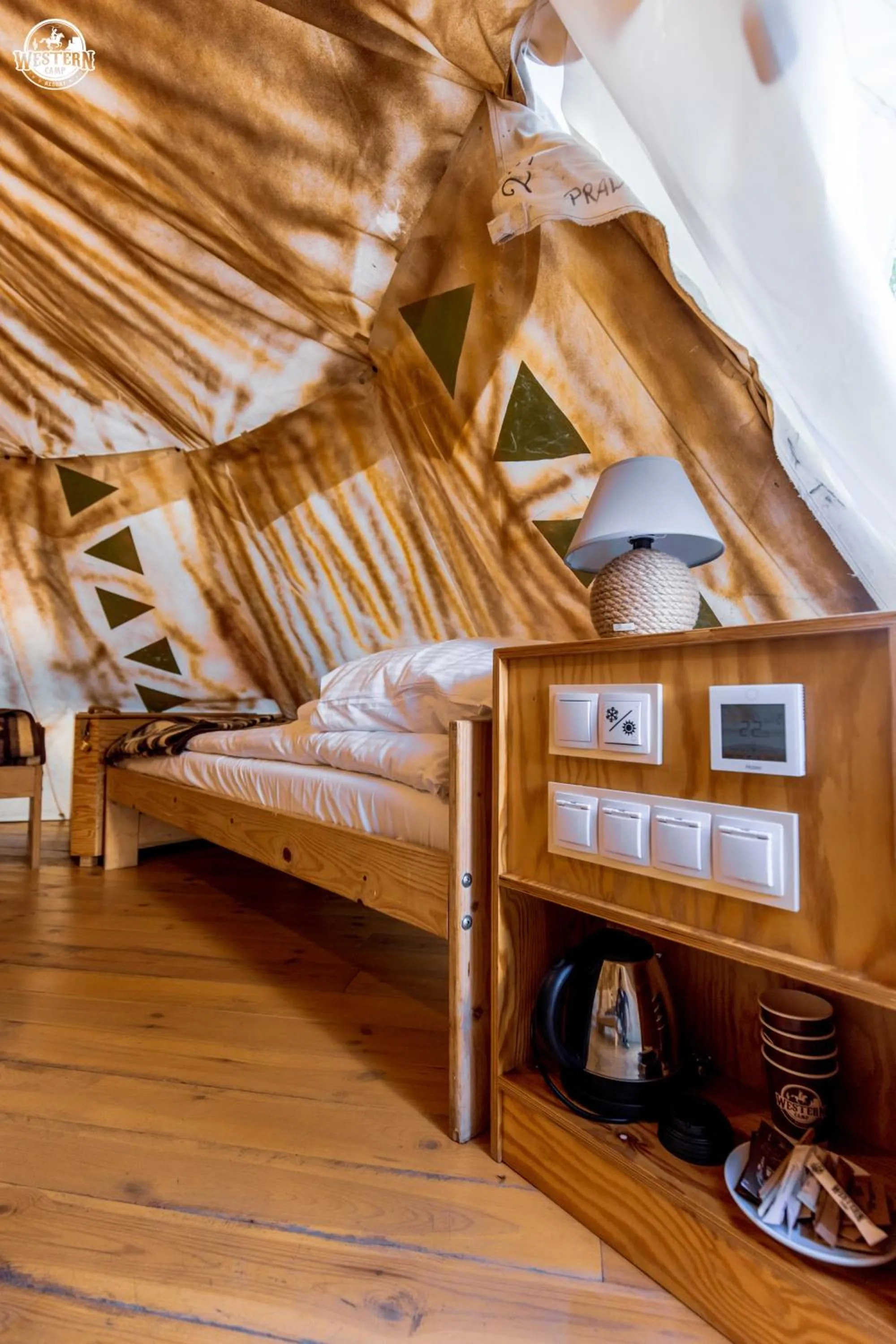 Bed in Western Camp Resort