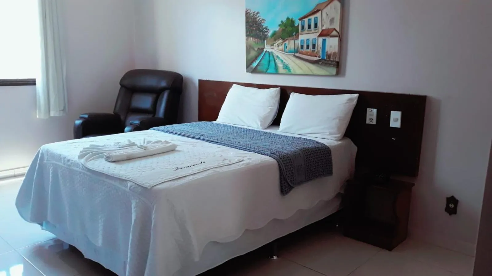 Bed in Jacarandá Palace Hotel