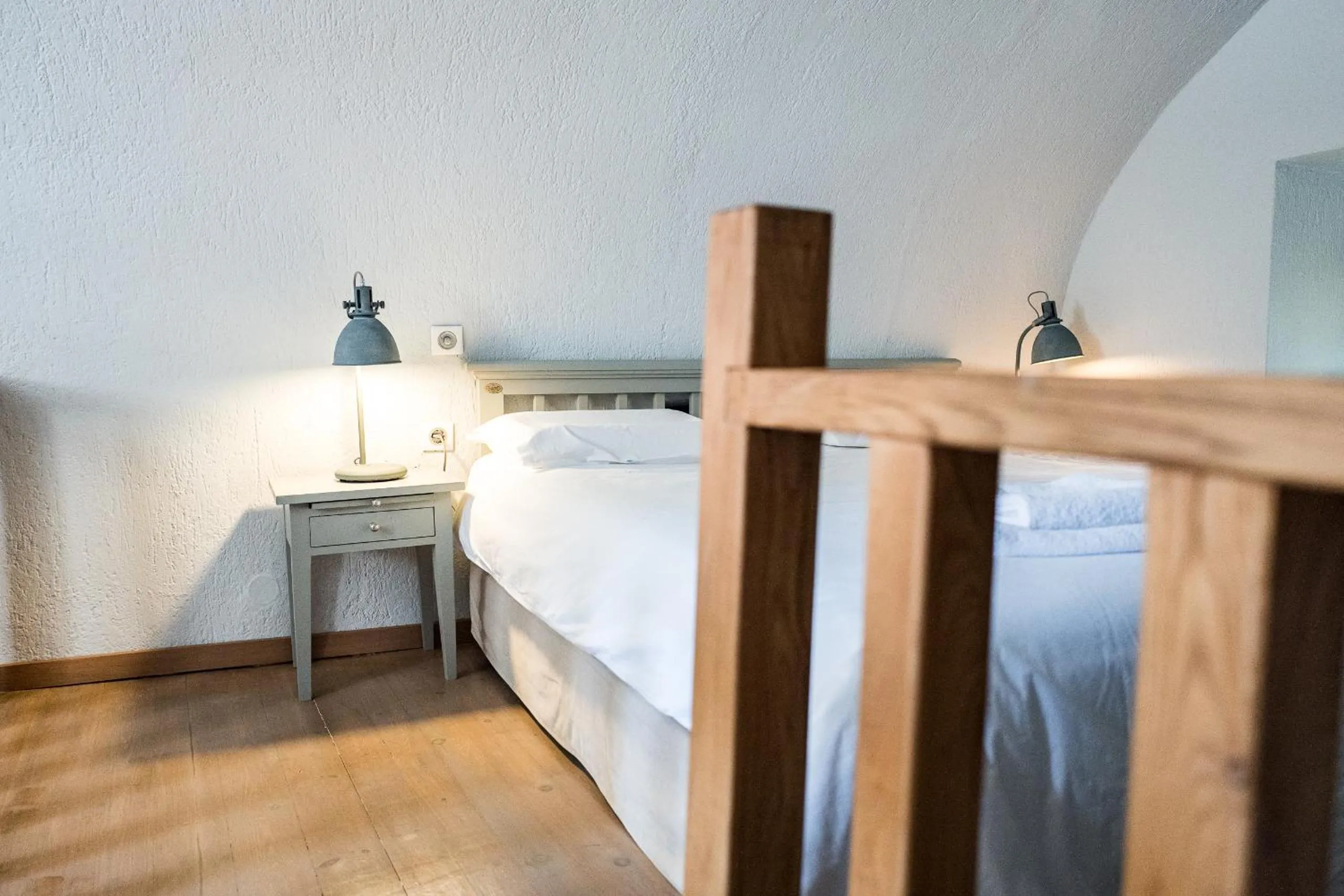 Bed in Avgonima Chios Spitakia Cottages