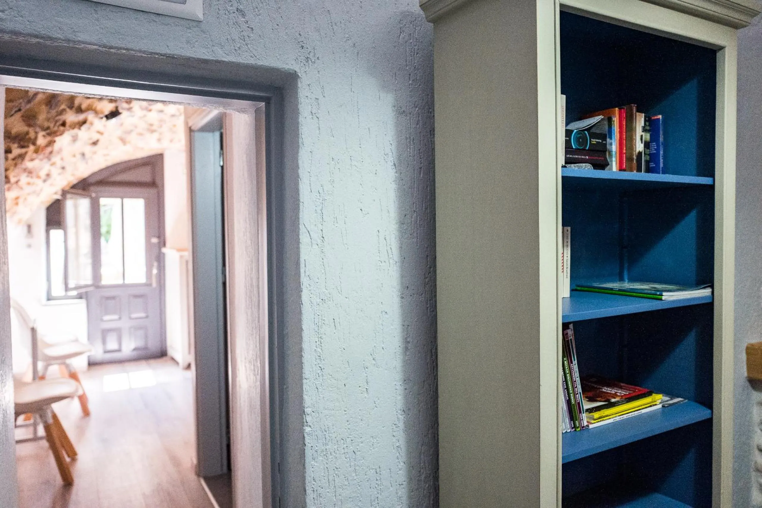 Library in Avgonima Chios Spitakia Cottages