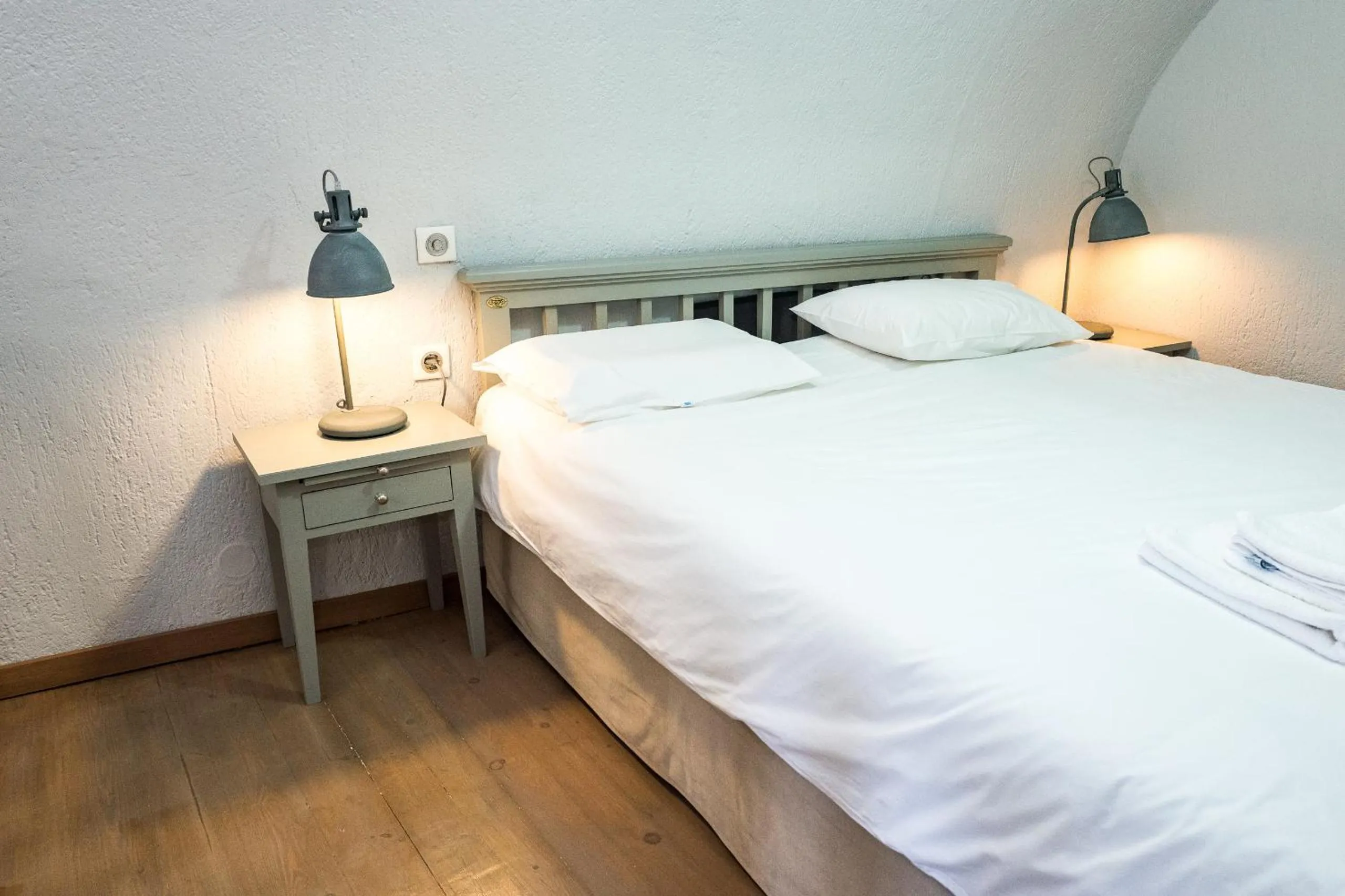 Bed in Avgonima Chios Spitakia Cottages
