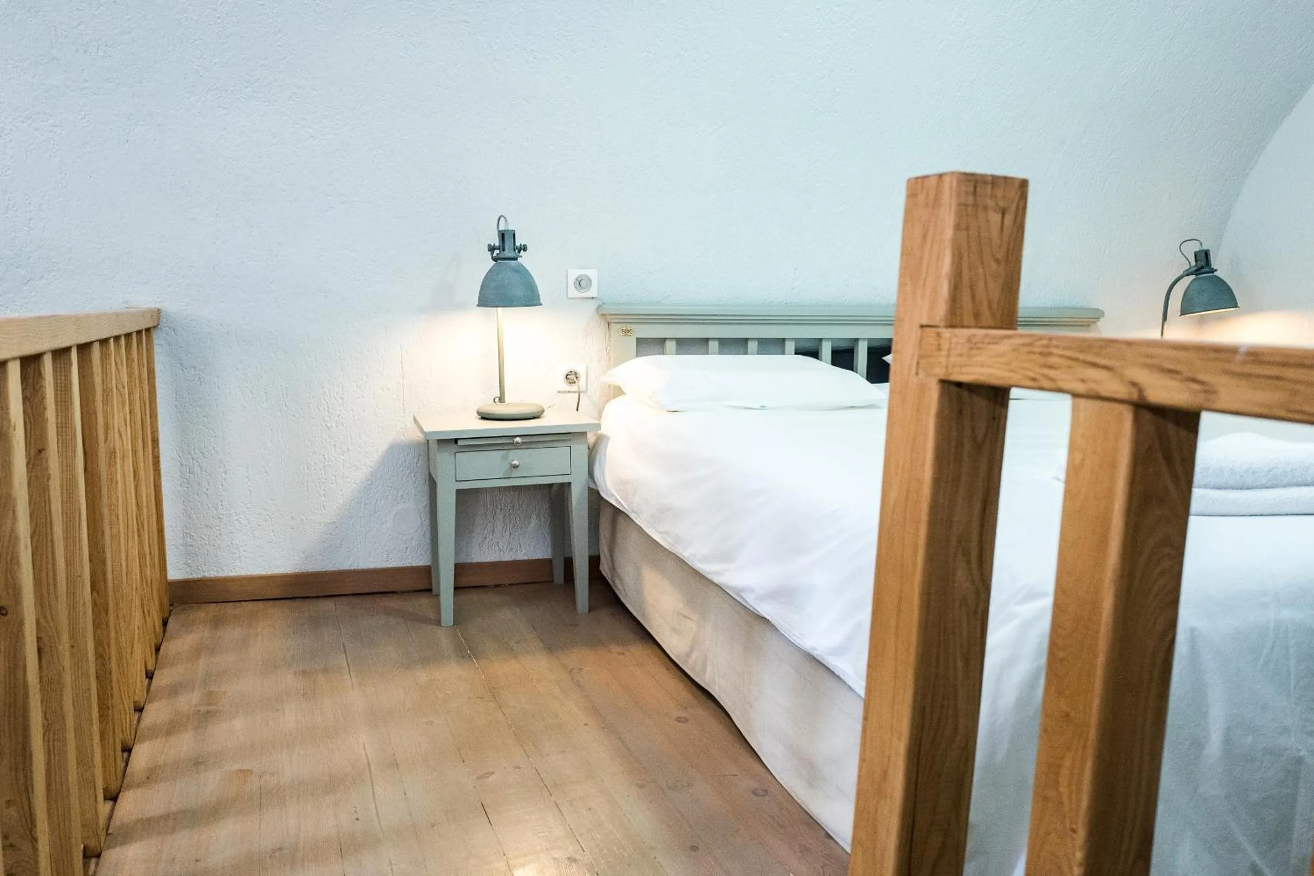 Bed in Avgonima Chios Spitakia Cottages