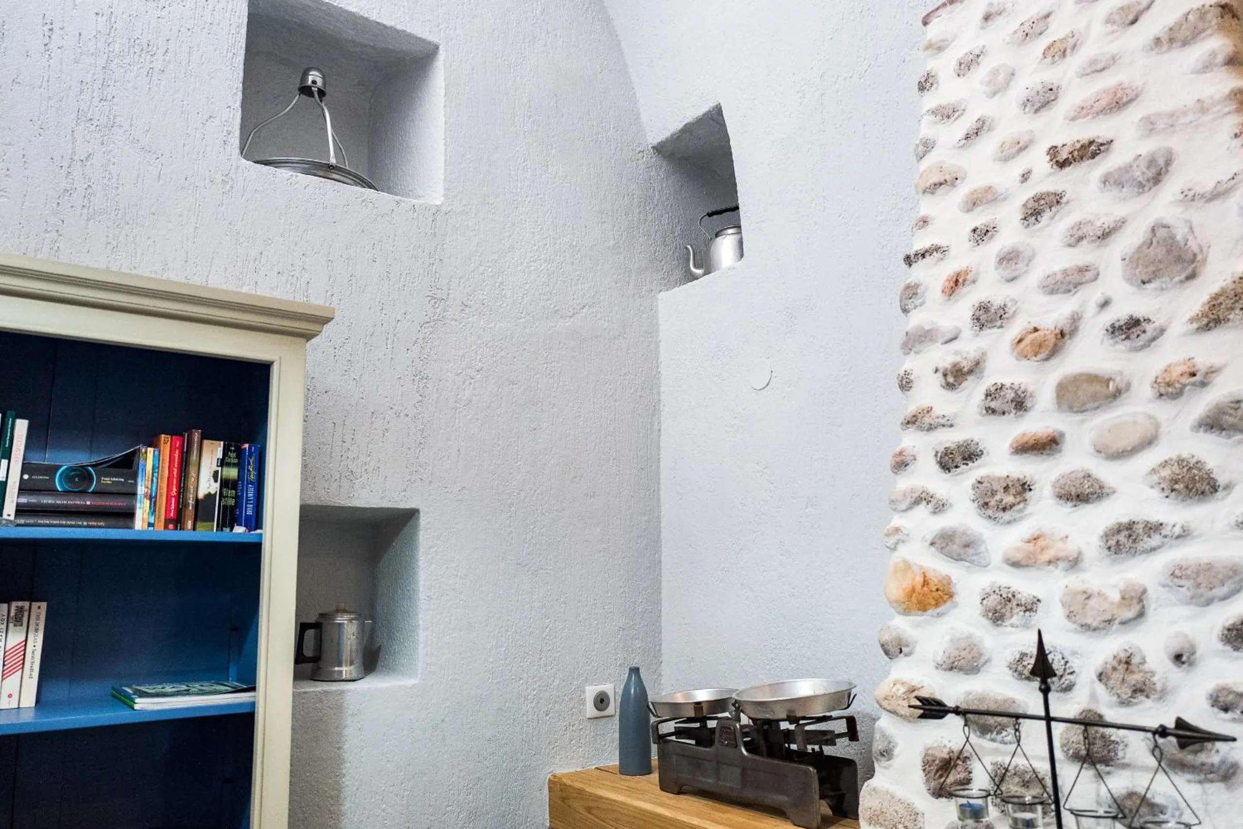 Library in Avgonima Chios Spitakia Cottages