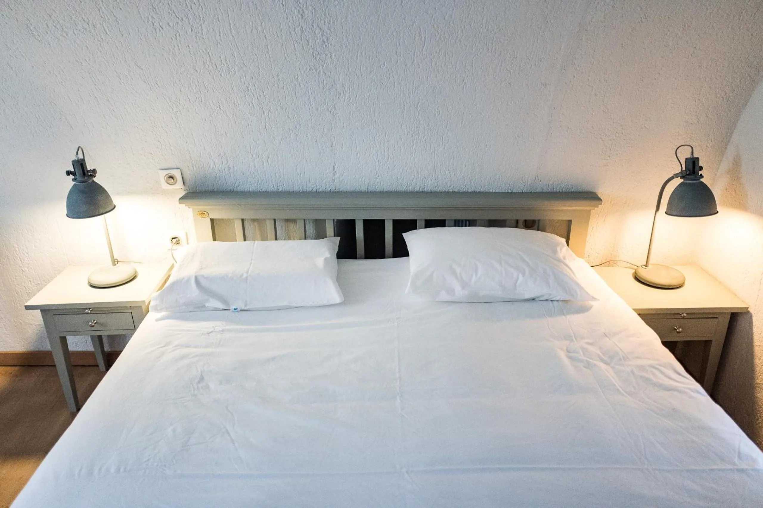 Bed in Avgonima Chios Spitakia Cottages