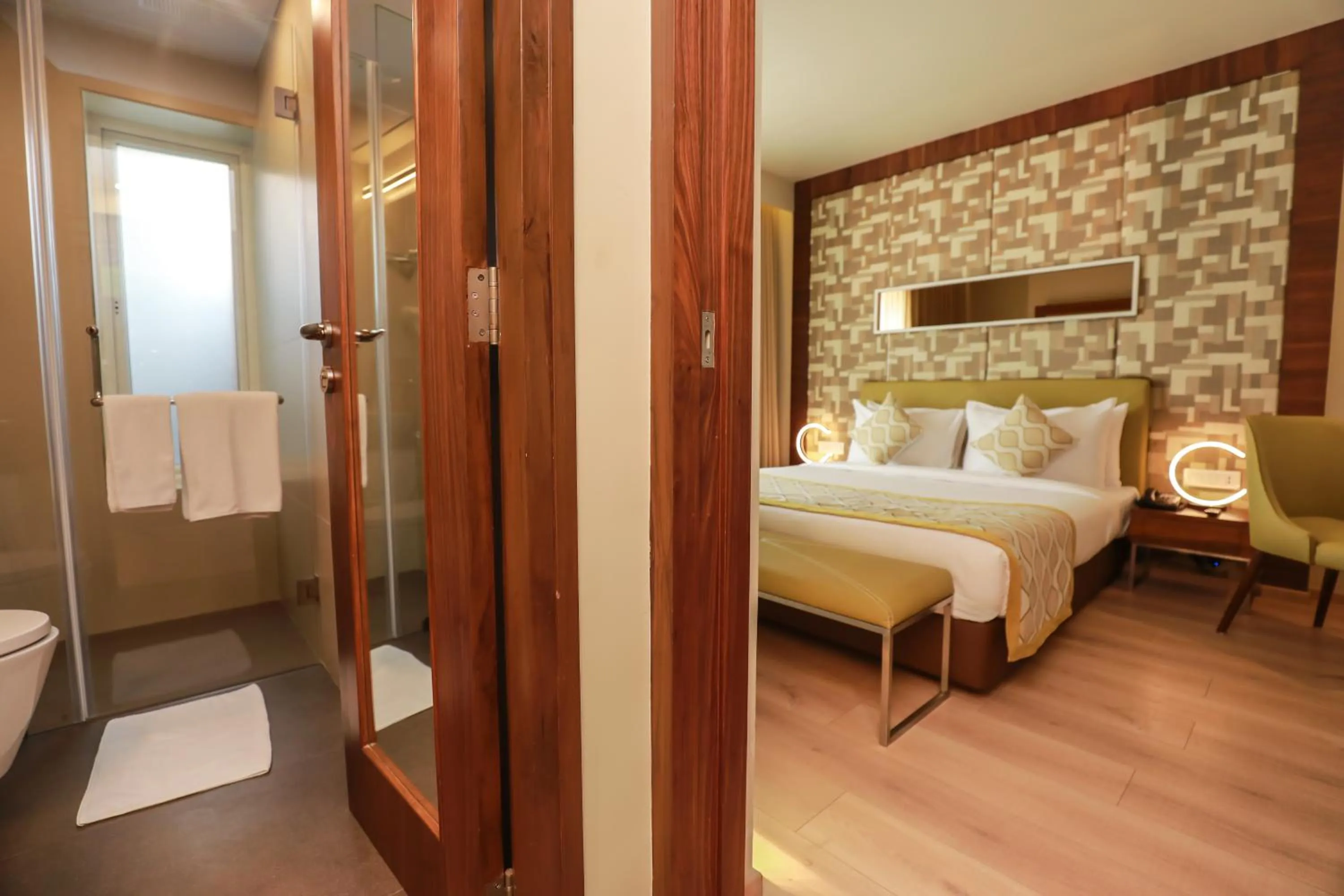 Bedroom, Bed in IRA By Orchid Bhubaneswar