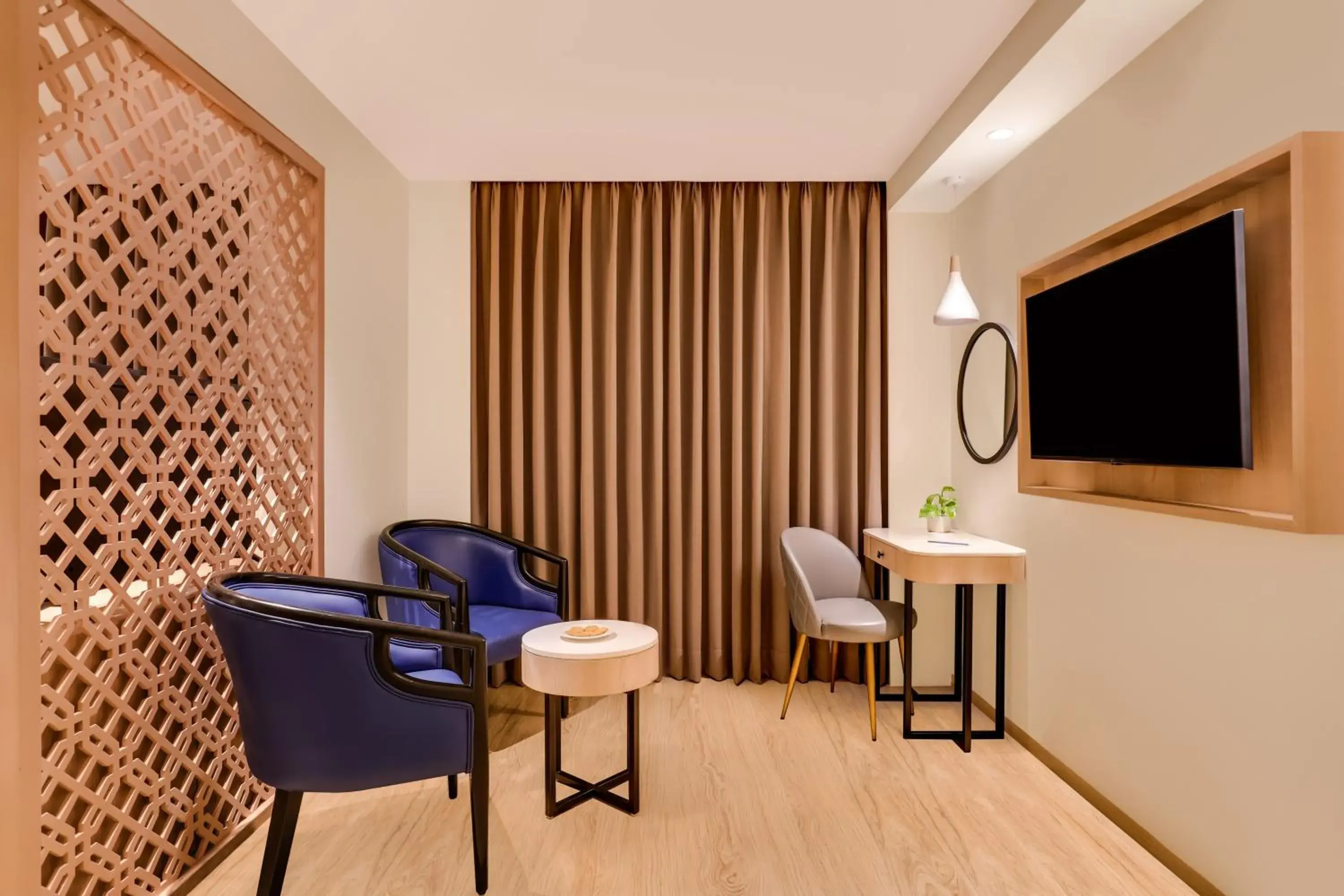 Living room in Keys Prima by Lemon Tree Hotels, Pimpri, Pune Living room in Keys Prima by Lemon Tree Hotels, Pimpri, Pune