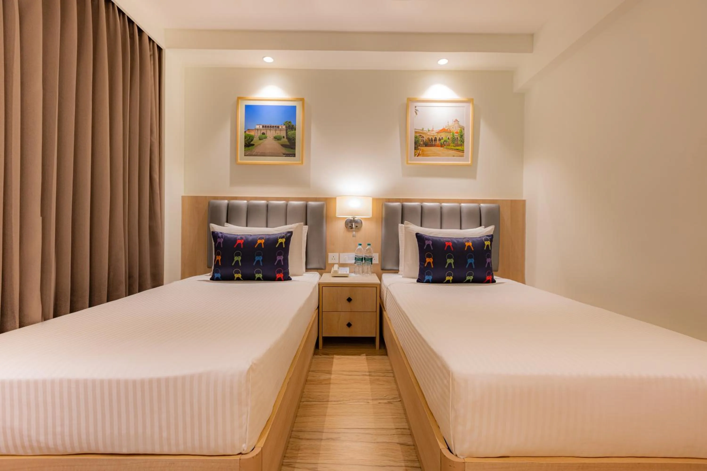 Bedroom, Bed in Keys Prima by Lemon Tree Hotels, Pimpri, Pune