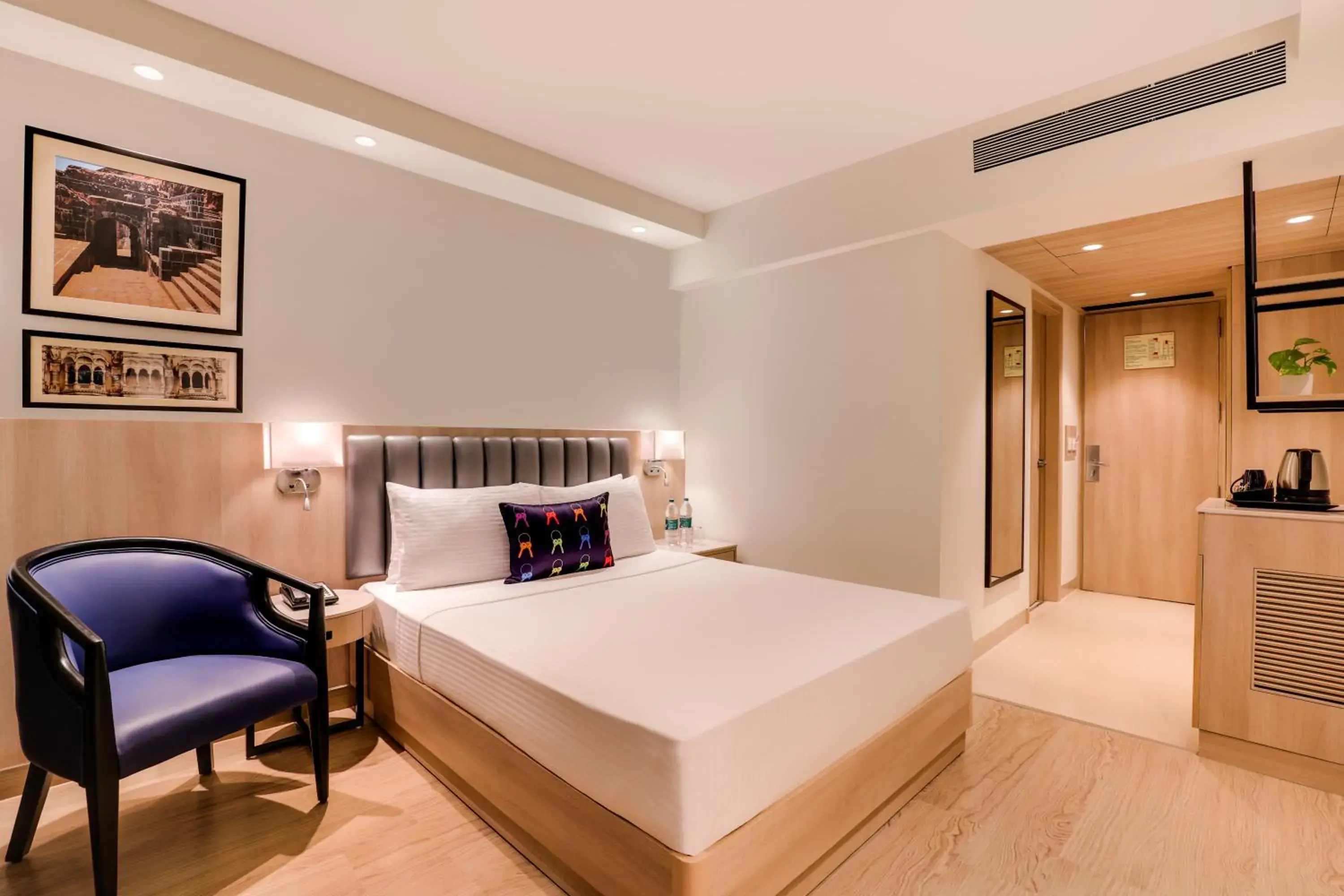 Bedroom, Bed in Keys Prima by Lemon Tree Hotels, Pimpri, Pune Bedroom, Bed in Keys Prima by Lemon Tree Hotels, Pimpri, Pune