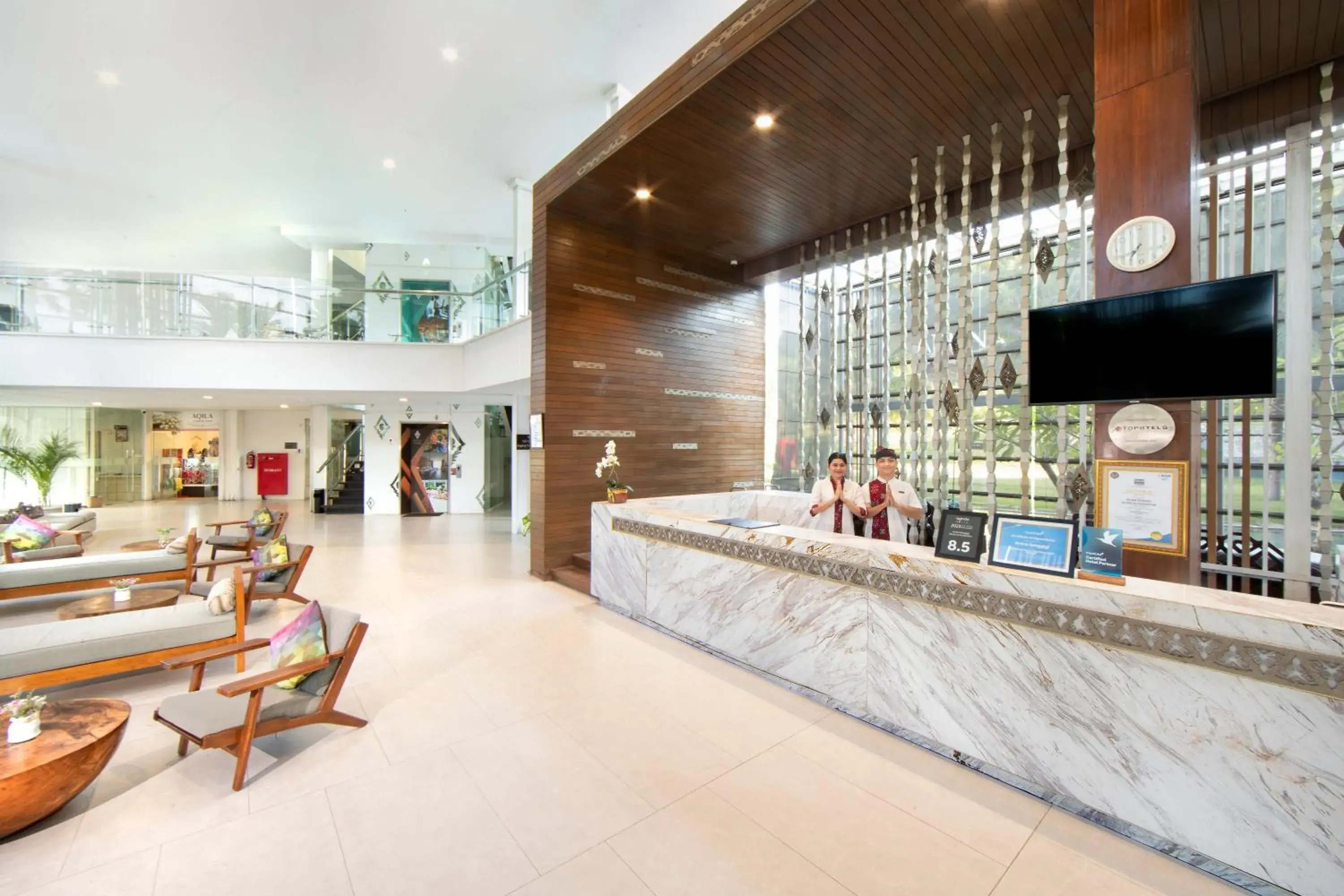 Lobby or reception in Aruna Senggigi Resort & Convention Lobby or reception in Aruna Senggigi Resort & Convention