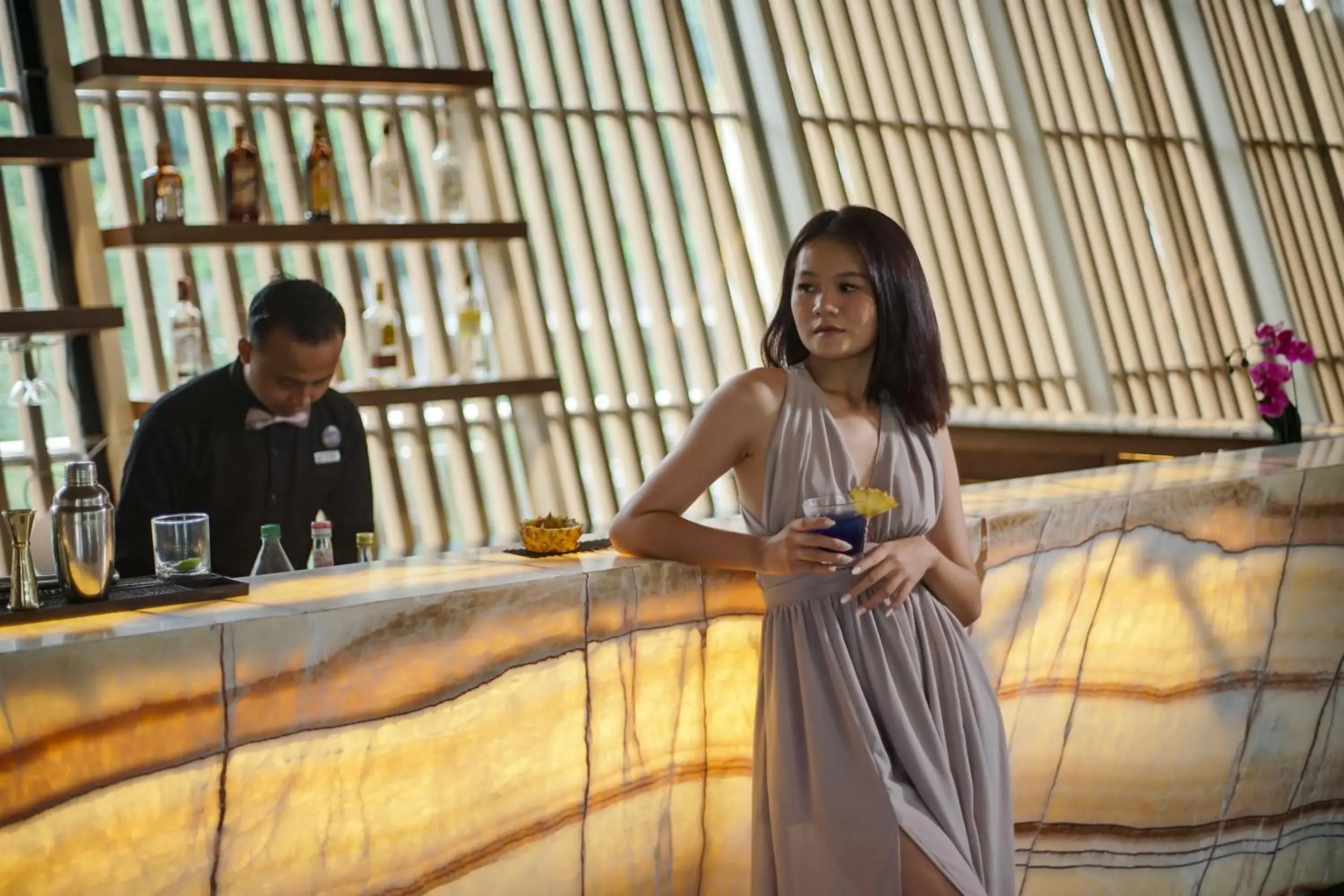 Lounge or bar in Aruna Senggigi Resort & Convention Lounge or bar in Aruna Senggigi Resort & Convention