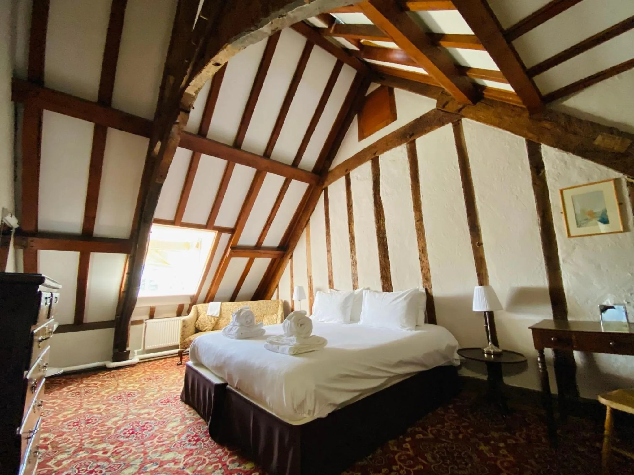 Bedroom, Bed in Dartington Hall