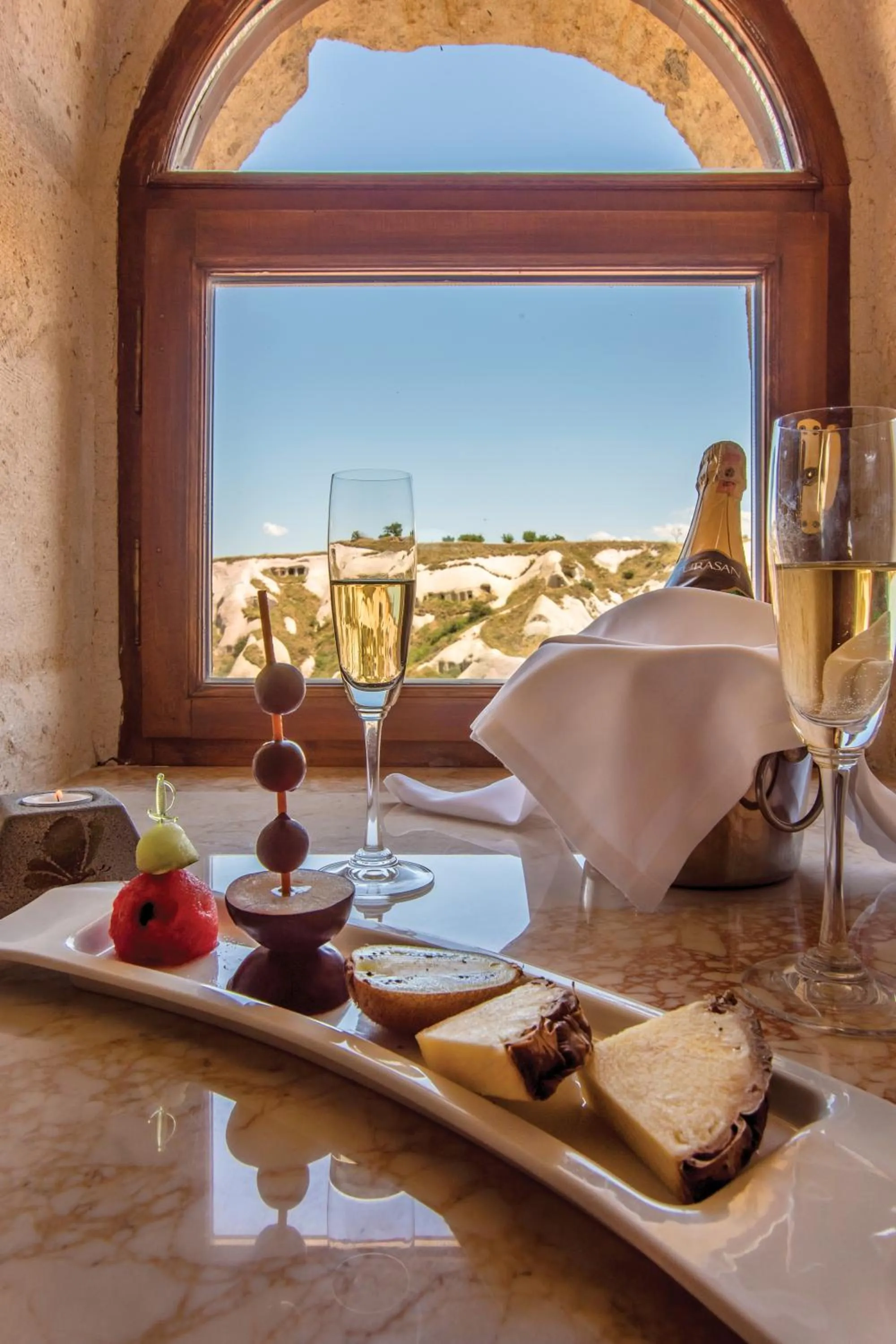 Landmark view in Uchisar Kaya Otel