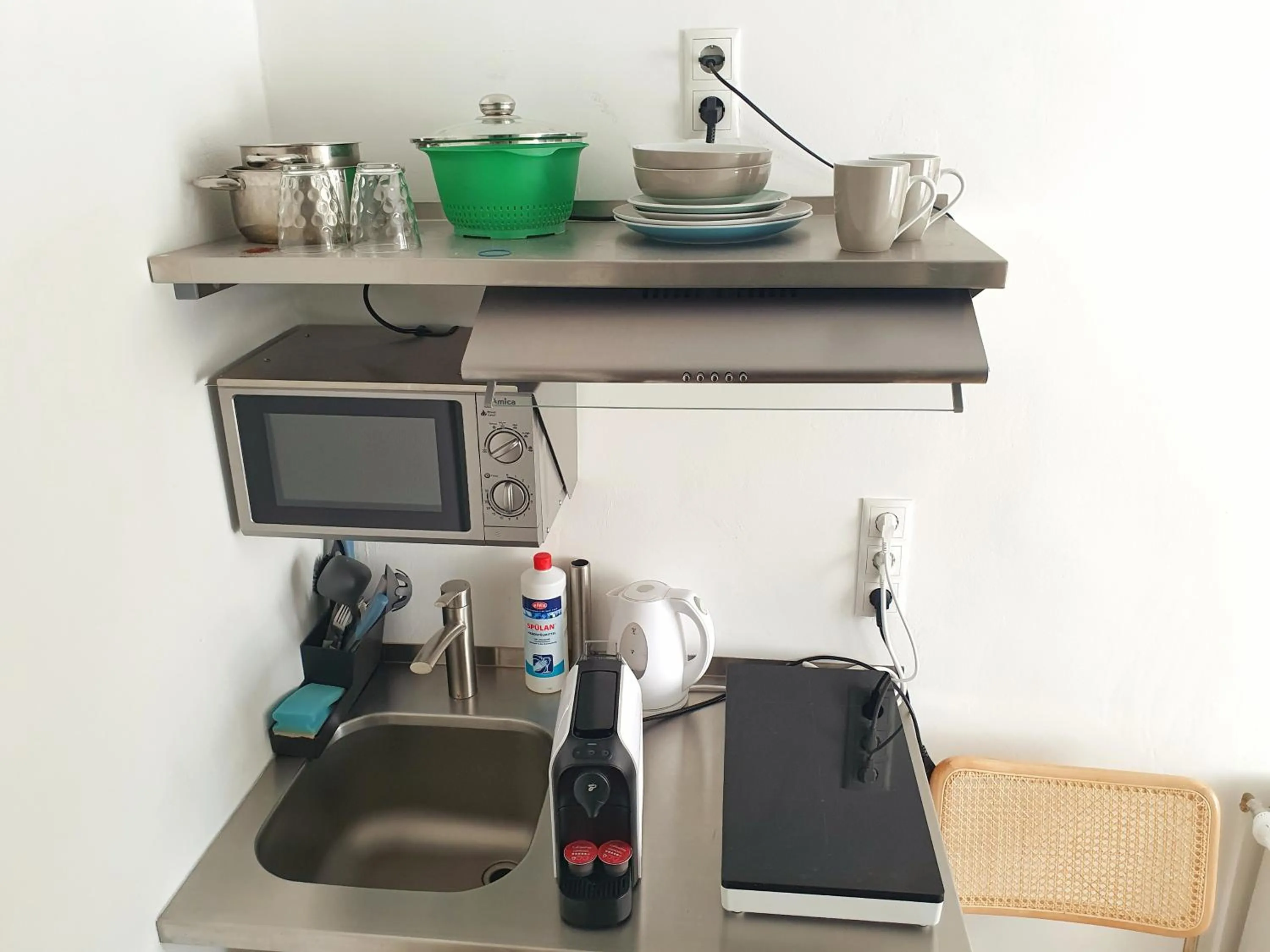 Coffee/tea facilities in Aparthotel Sanni