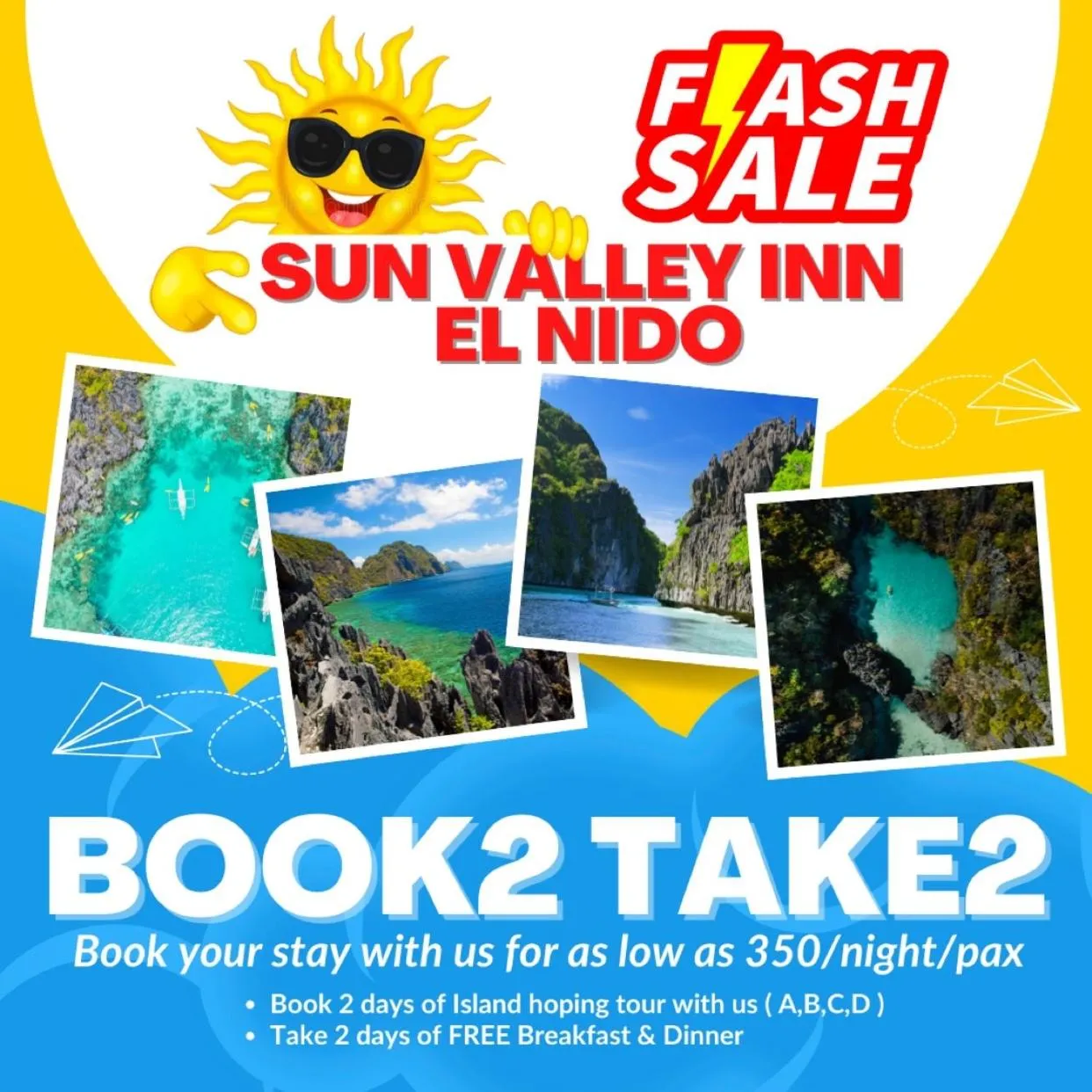 Text overlay in Sun Valley Hostel