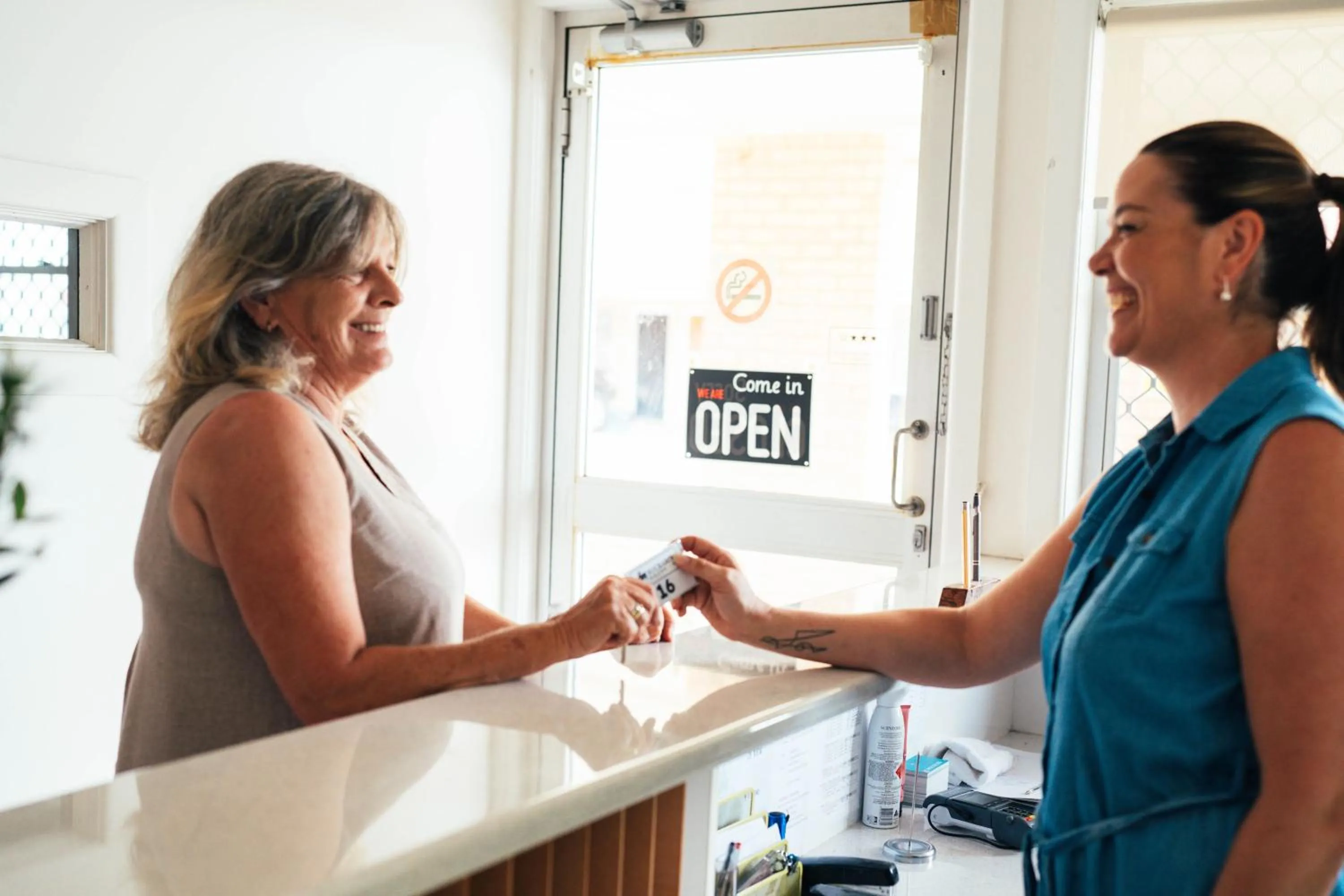 Lobby or reception in Buckaroo Motor Inn